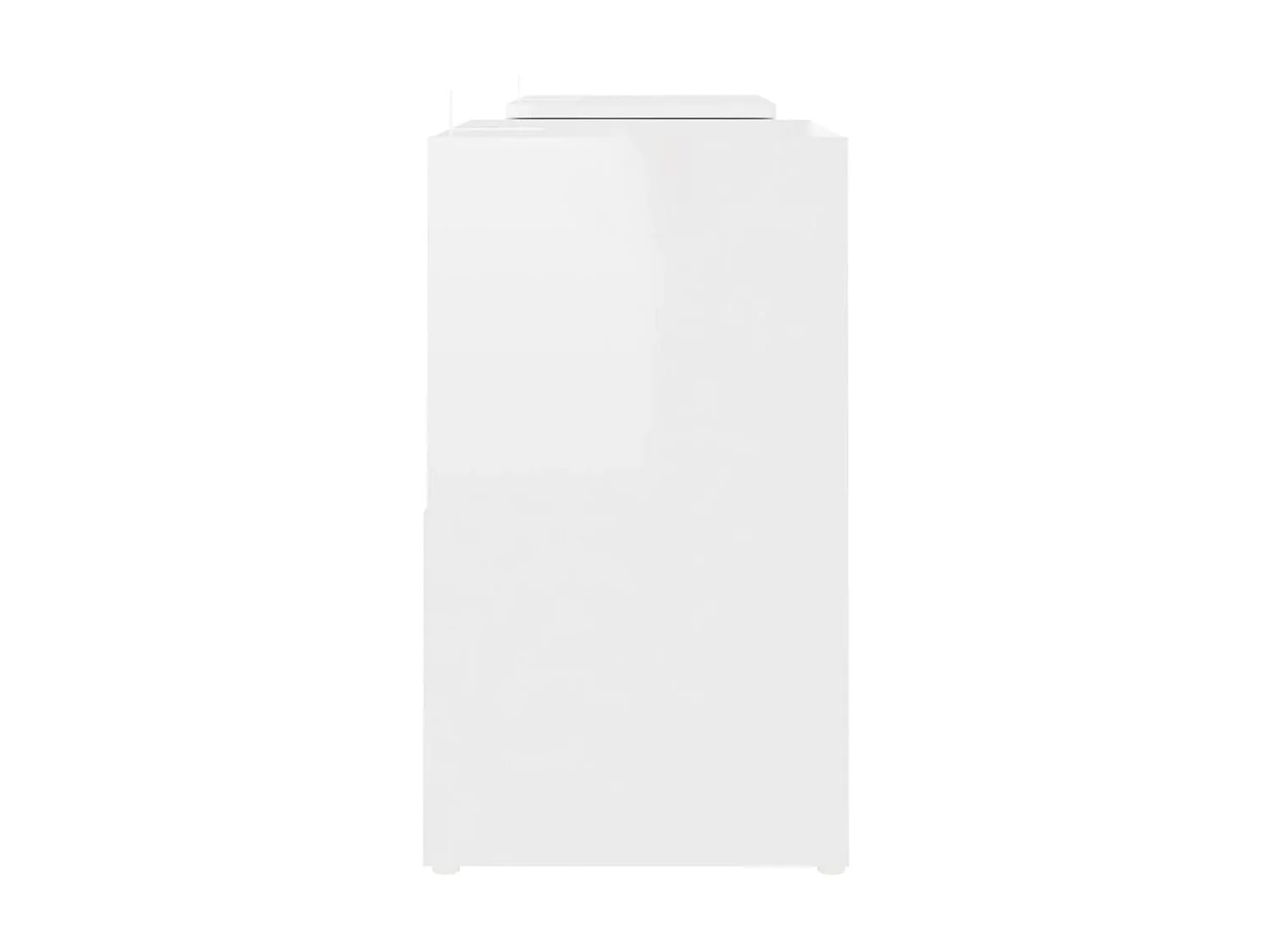 Móvel de TV branco brilhante 104x30x52 cm aglomerado