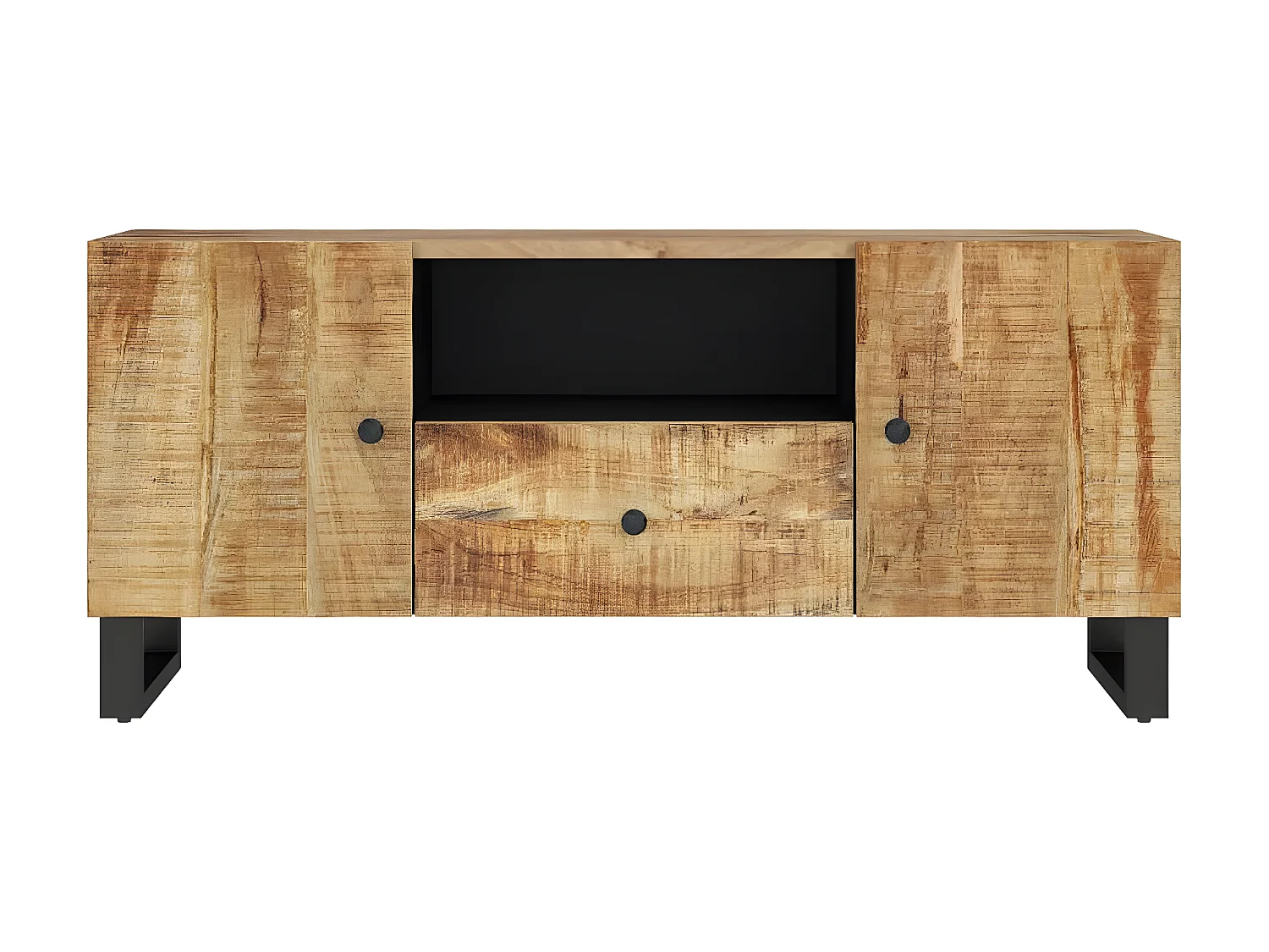 Mobile TV 105x33,5x46 cm in legno di mango e derivati del legno