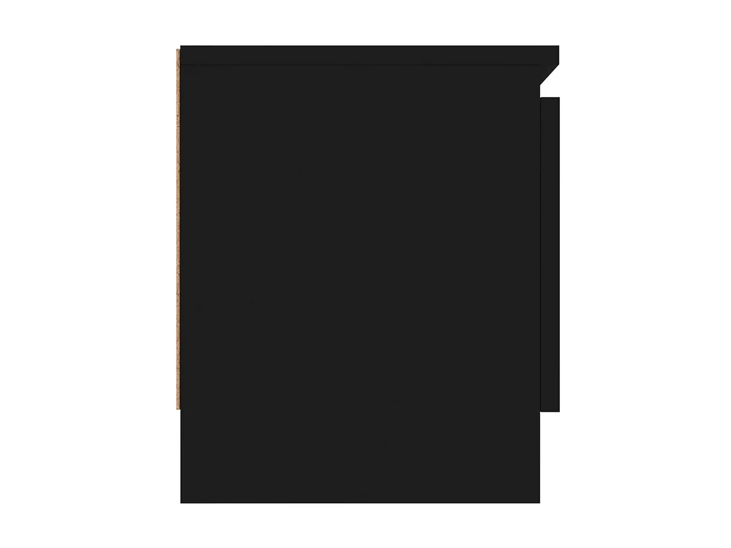 Móvel TV com porta Preto 102x30x36 cm