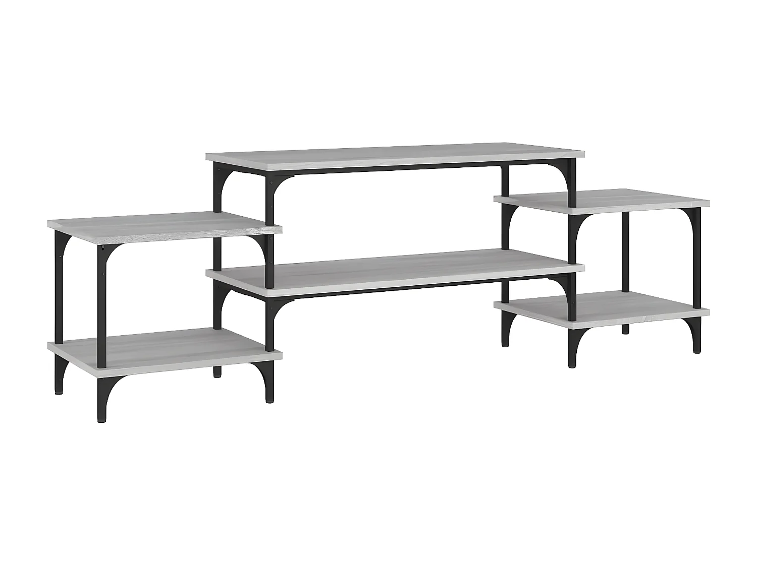 Meuble TV Sonoma gris 157x35x52 cm bois d'ingénierie