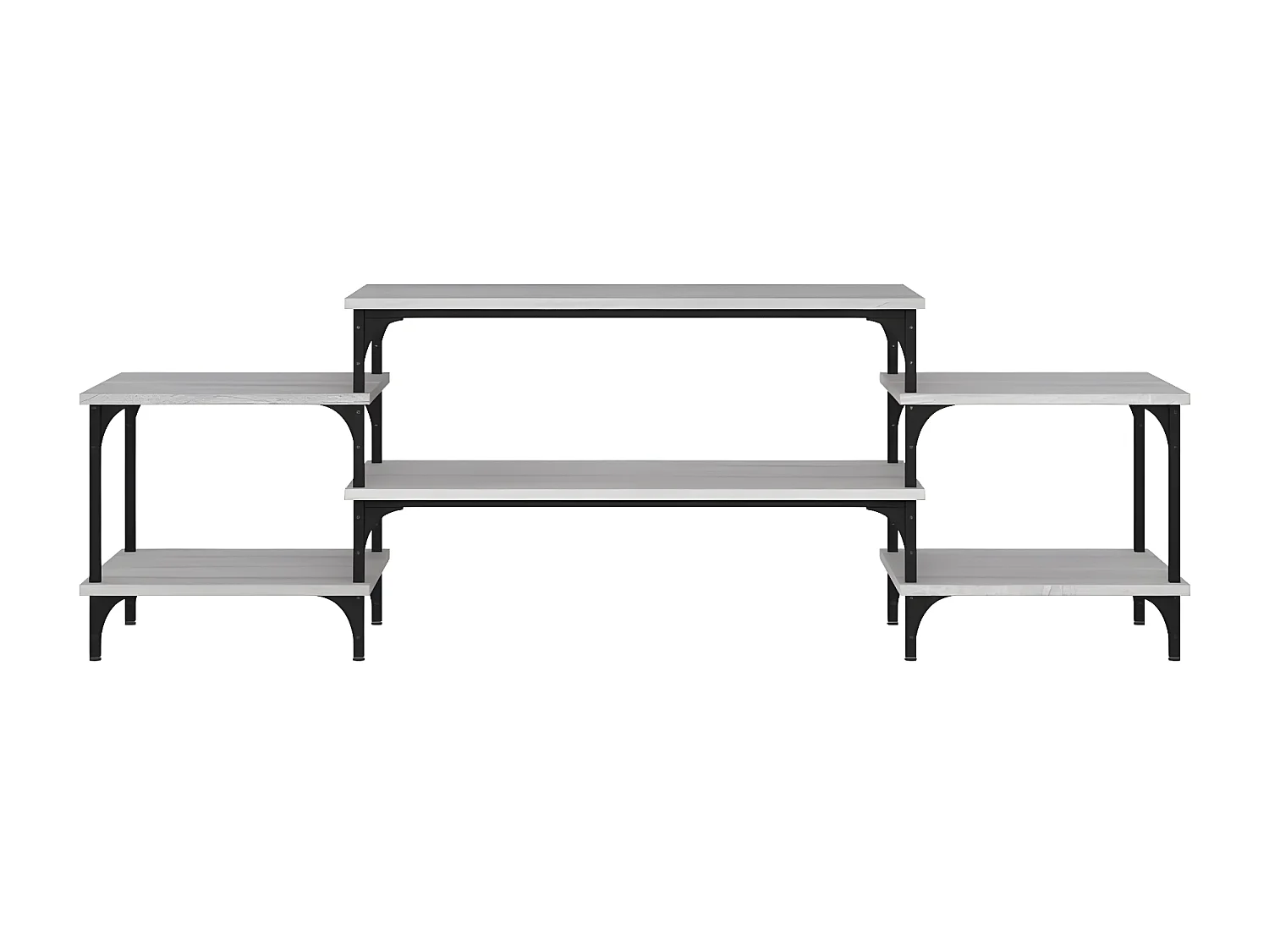 Meuble TV Sonoma gris 157x35x52 cm bois d'ingénierie