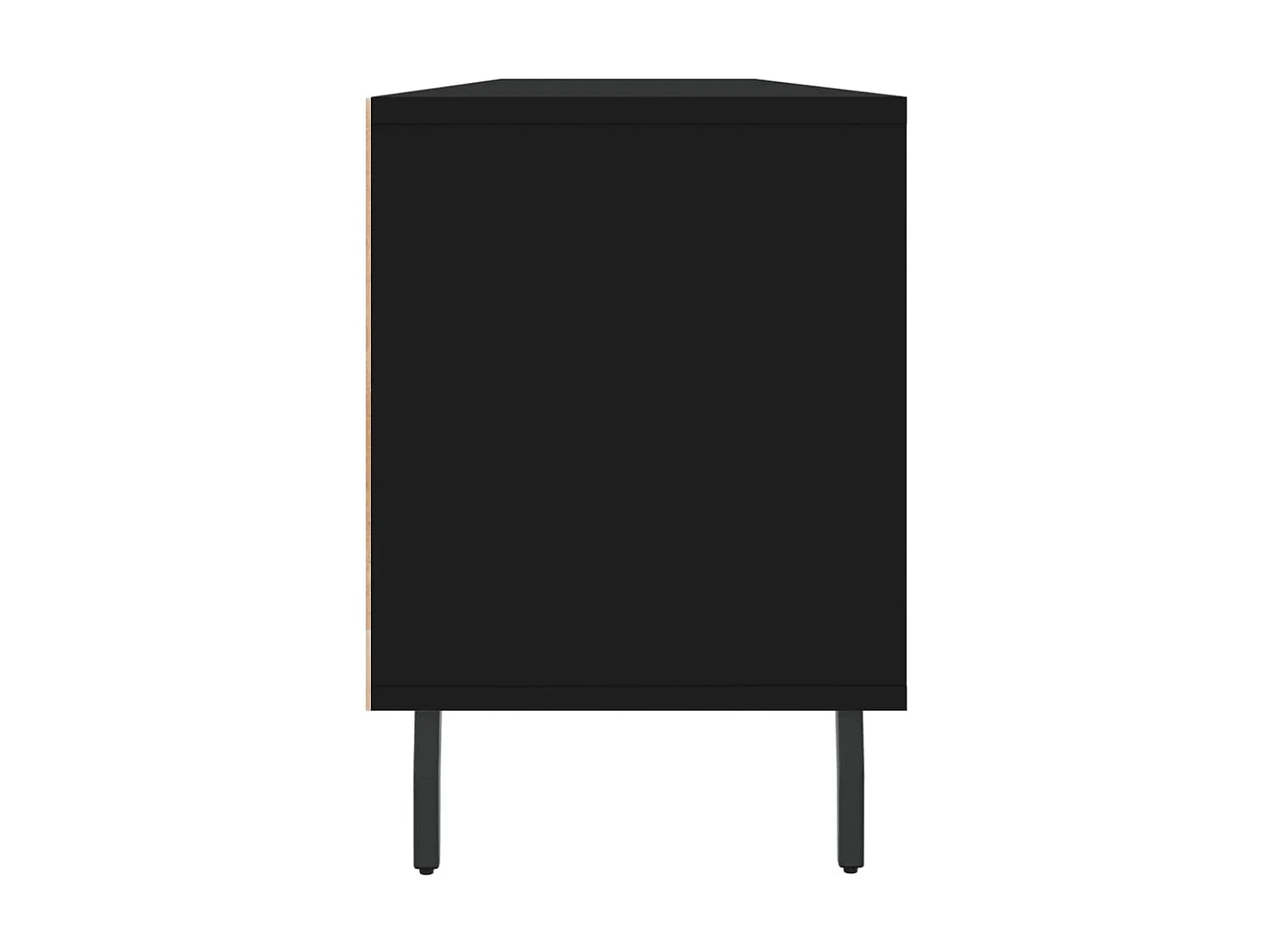 Zwart tv-meubel 150x30x44,5 cm samengesteld hout