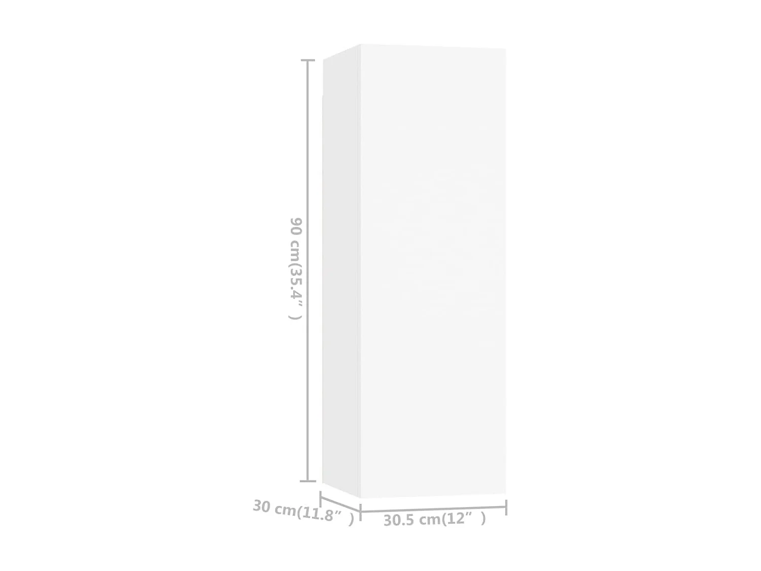 Ensemble de meuble TV 4 pcs Blanc Aggloméré