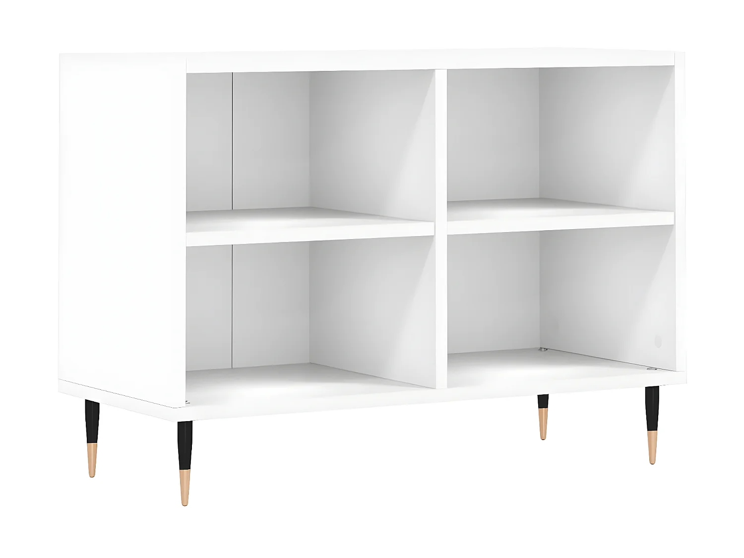 Weißer TV-Schrank, 69,5 x 30 x 50 cm, Holzwerkstoff