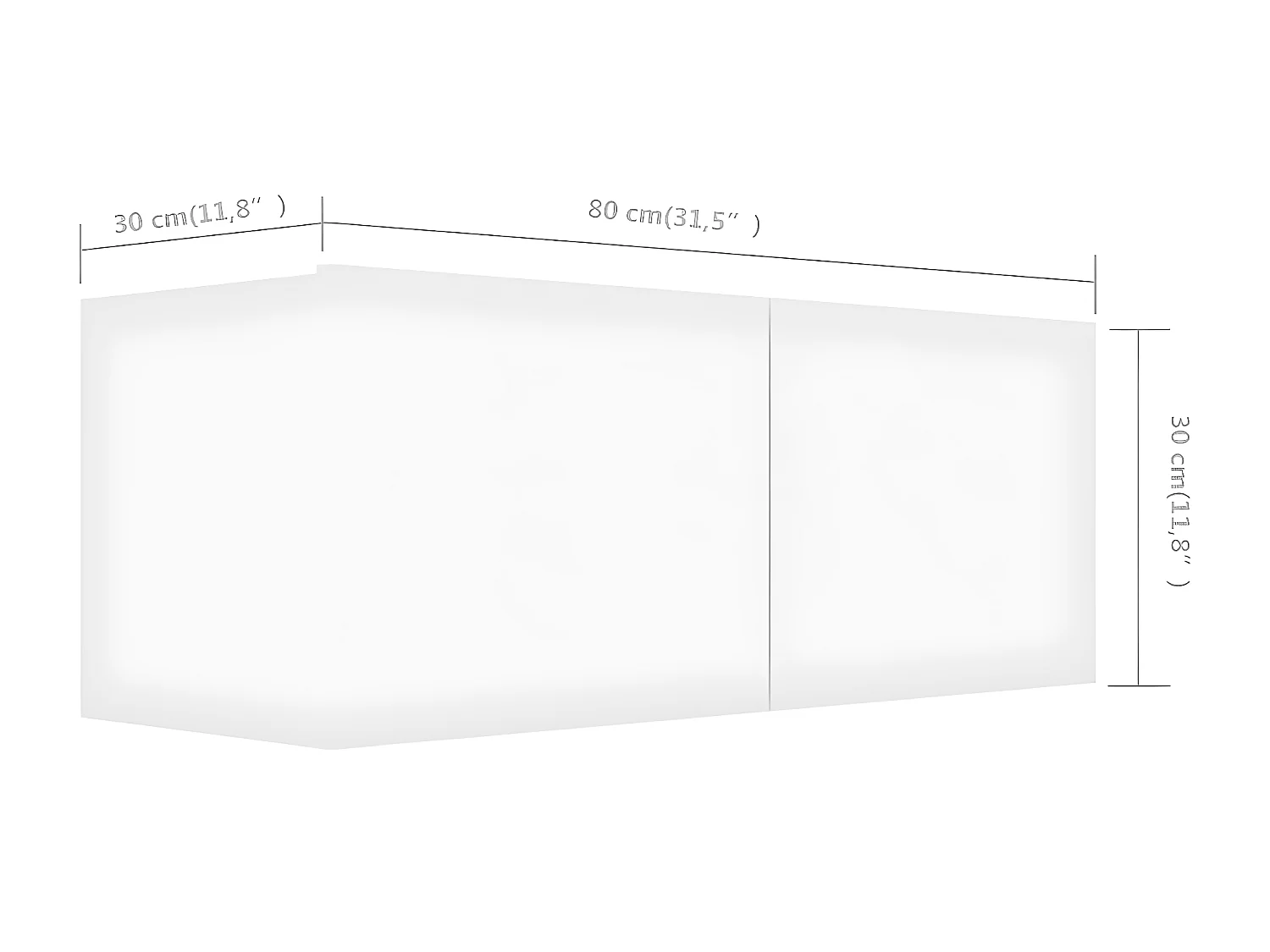 TV-Möbelset 5-tlg. Spanplatte Weiß