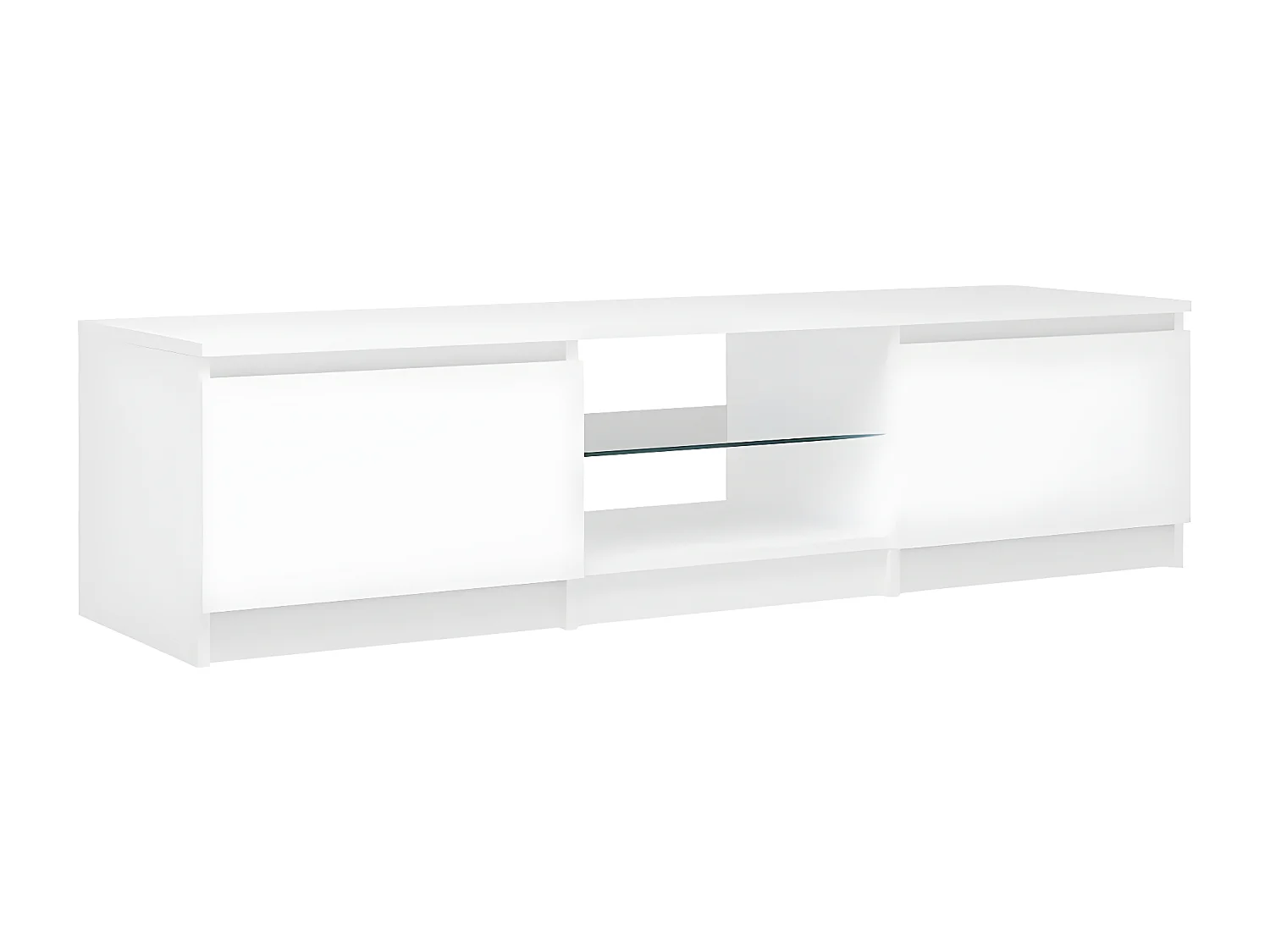 Mobile TV con luci LED bianche 140x40x35,5 cm