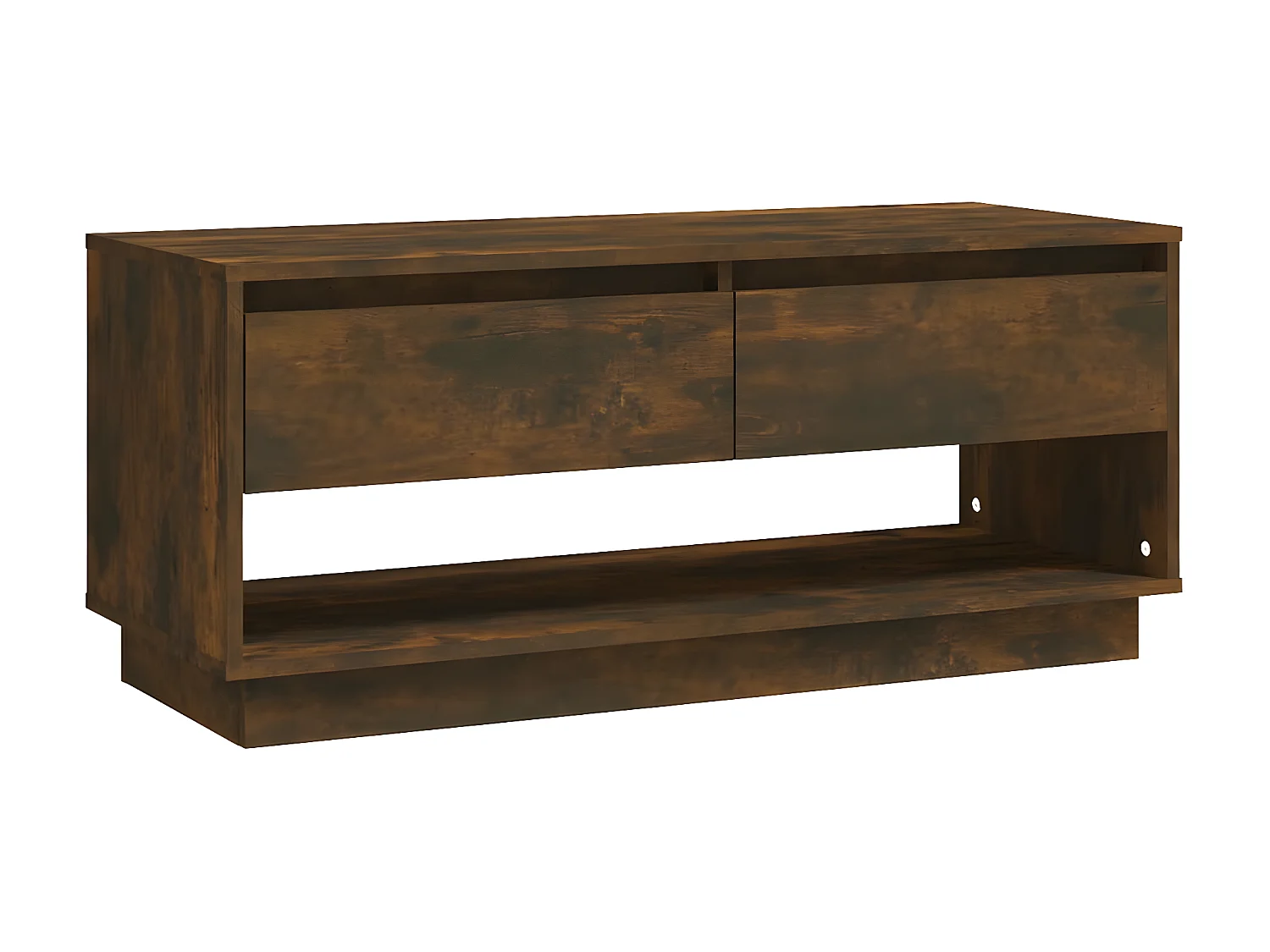 Meuble TV Chêne fumé 102x41x44 cm Aggloméré