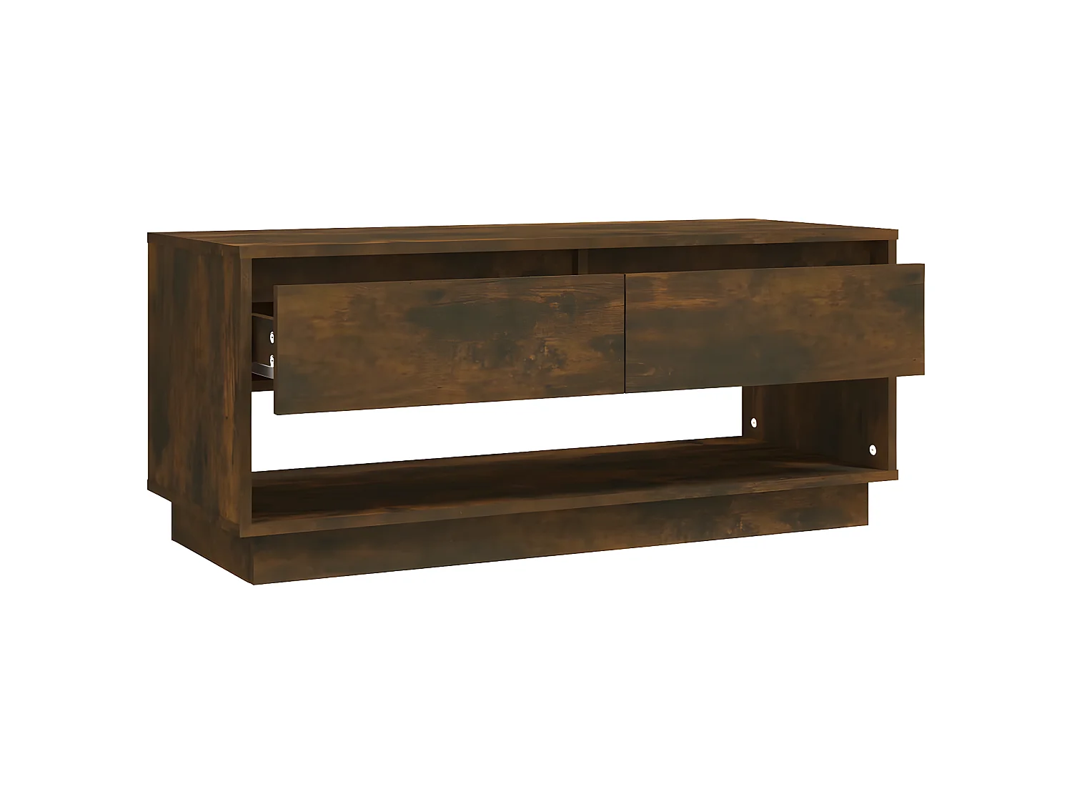 Meuble TV Chêne fumé 102x41x44 cm Aggloméré