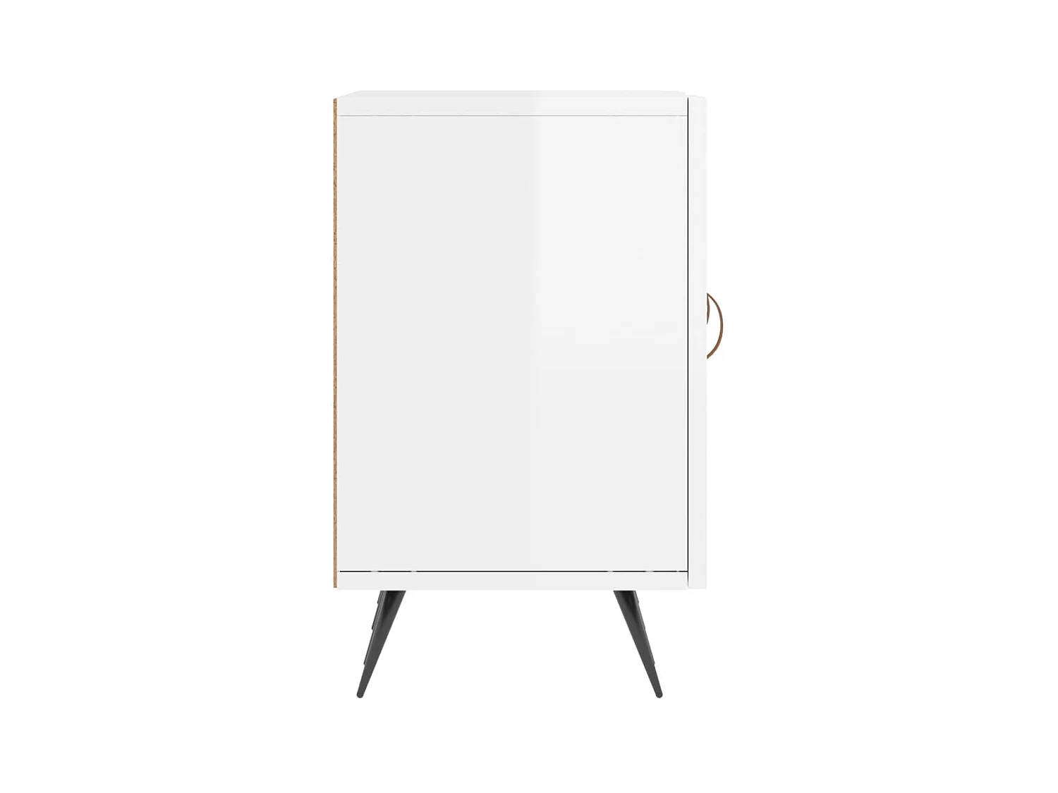 Glanzend wit tv-meubel 150x30x50 cm samengesteld hout