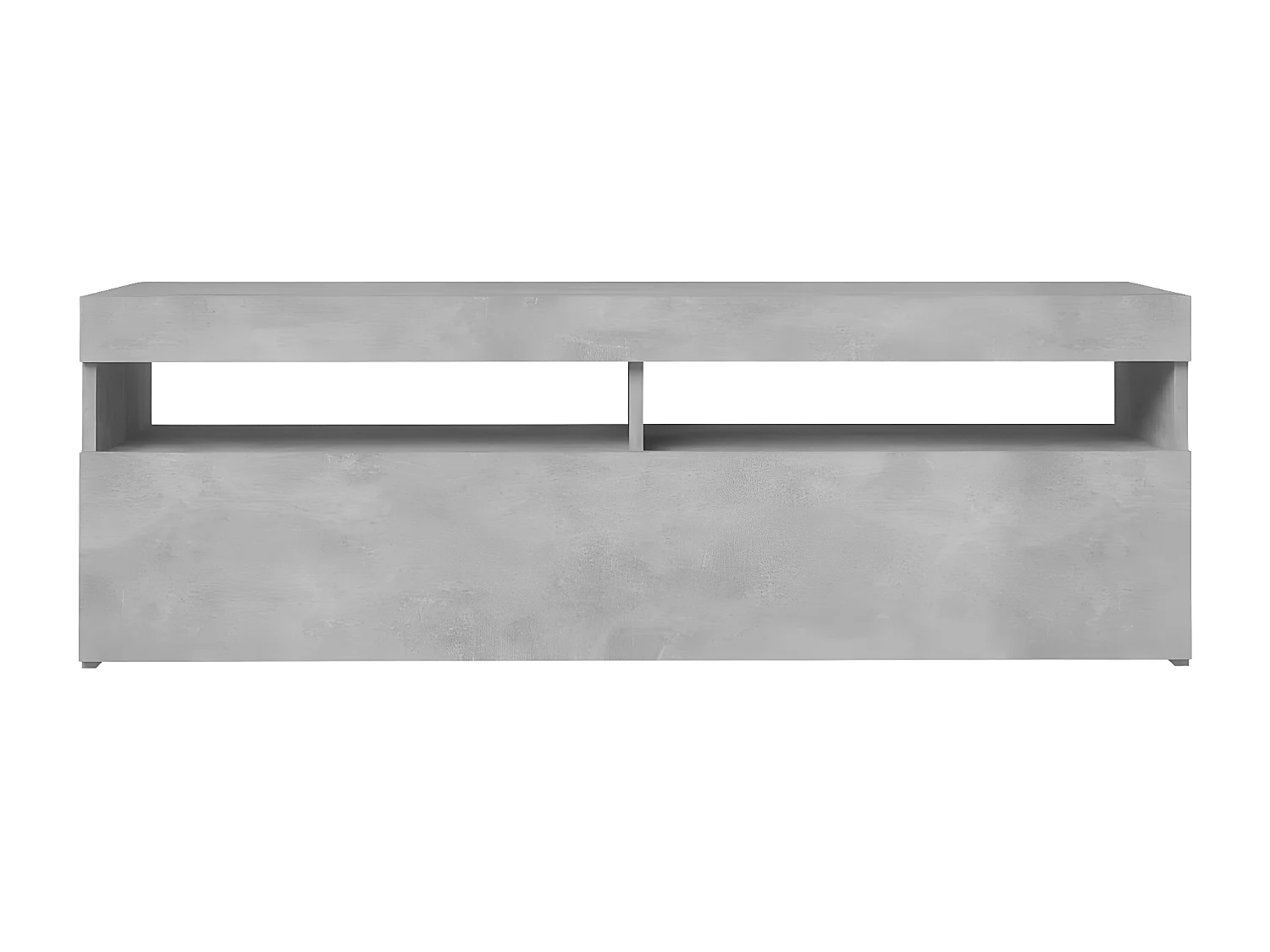Móvel de TV com luzes LED cinza concreto 120x35x40 cm