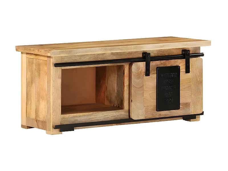 TV-Schrank 90x35x40 cm Massives Mangoholz
