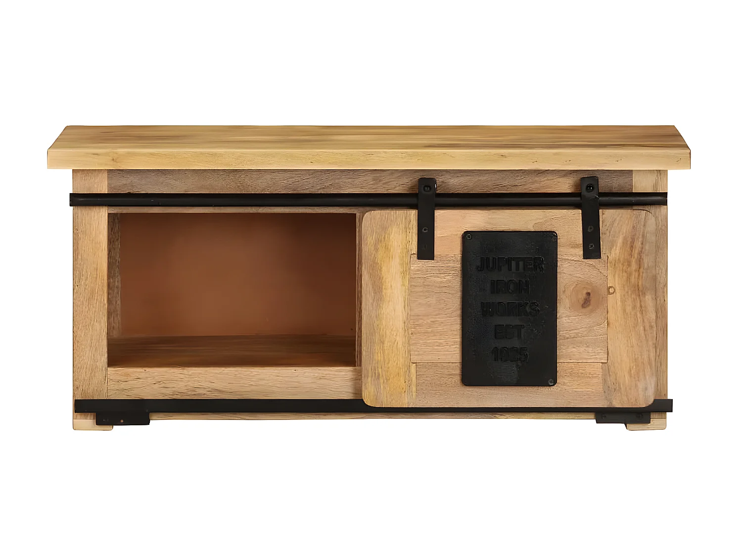 TV-Schrank 90x35x40 cm Massives Mangoholz