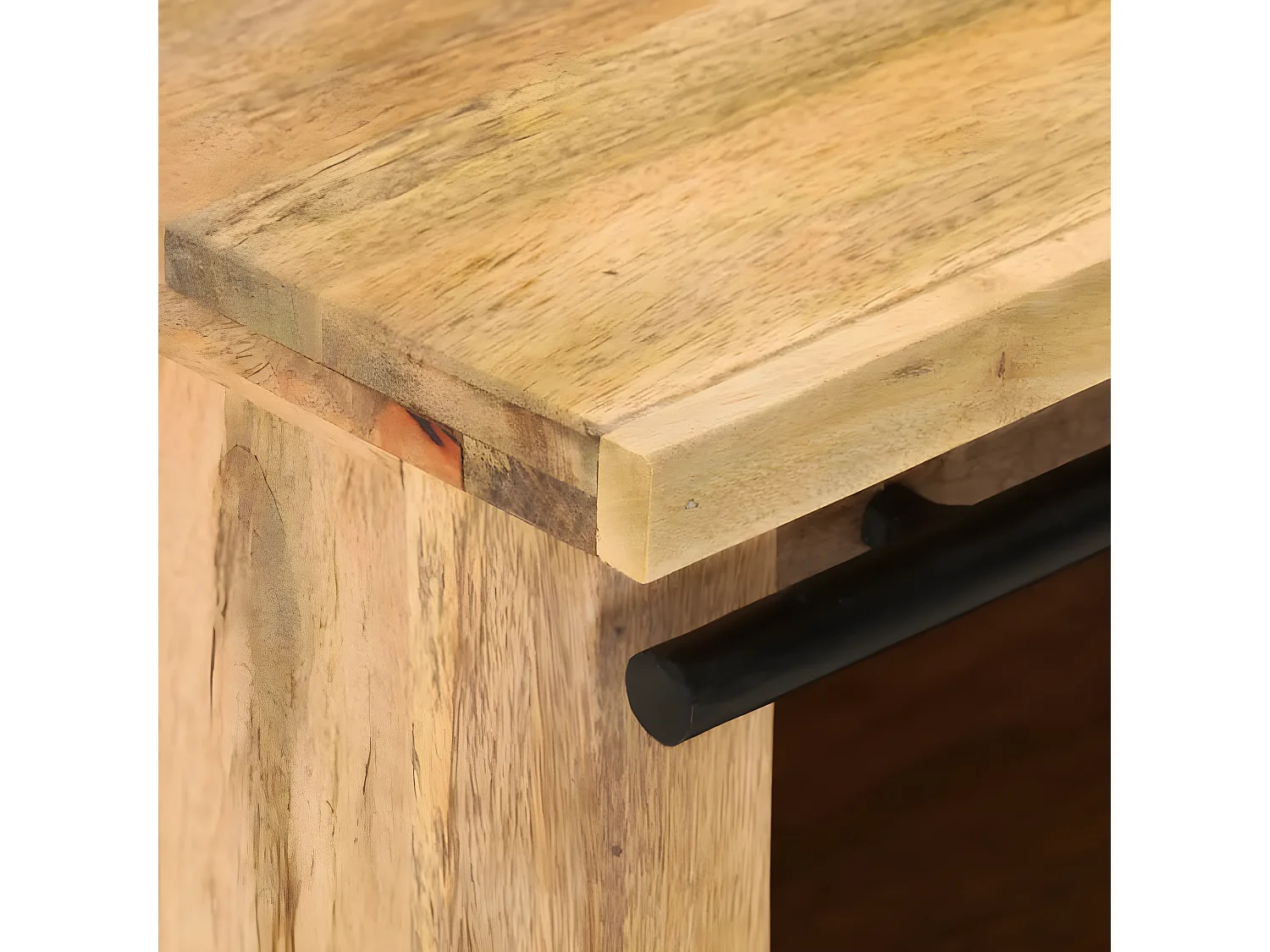 TV-Schrank 90x35x40 cm Massives Mangoholz