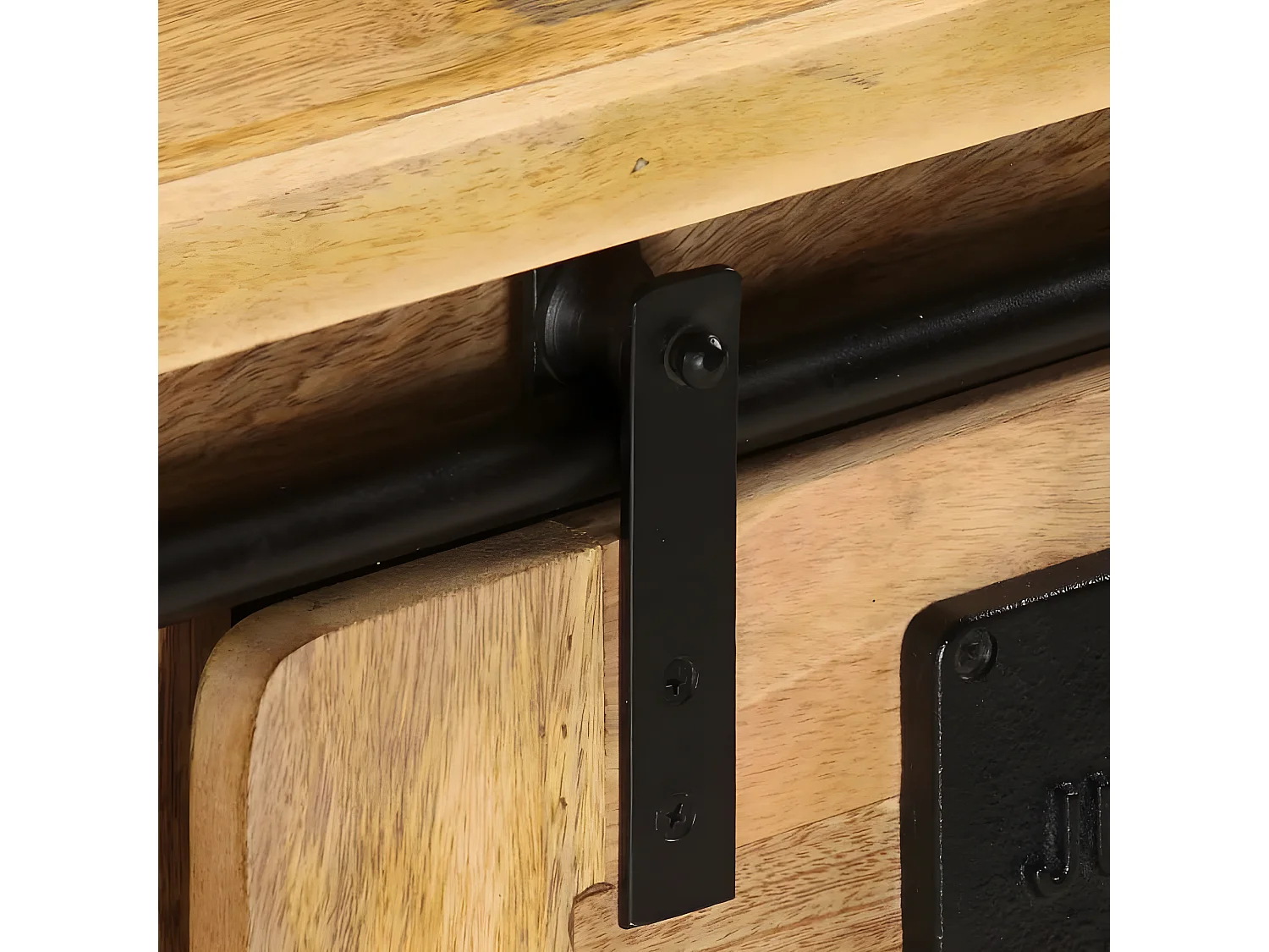 TV-Schrank 90x35x40 cm Massives Mangoholz