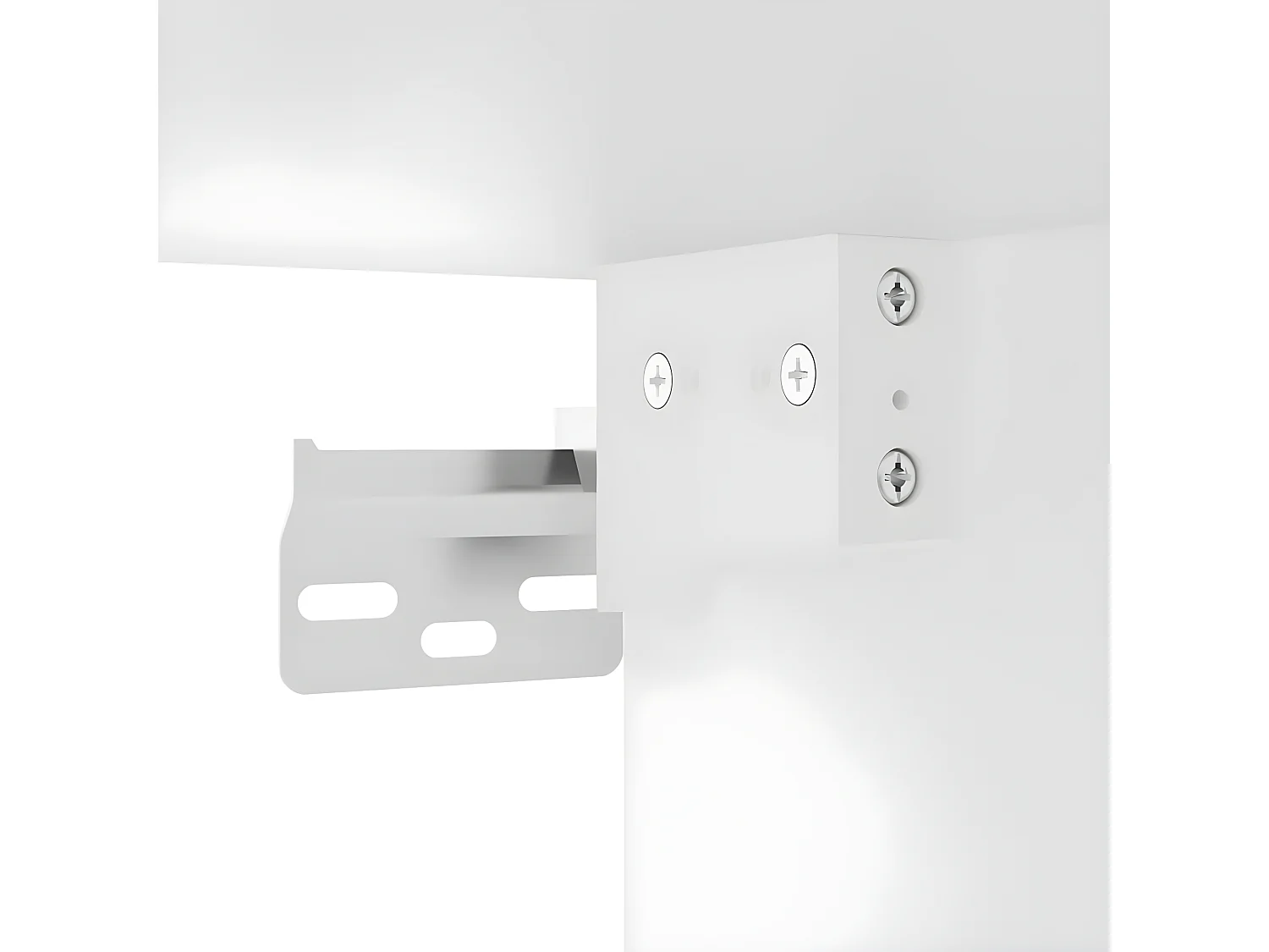 Ensemble de meubles TV 4 pcs Blanc brillant Bois d'ingénierie