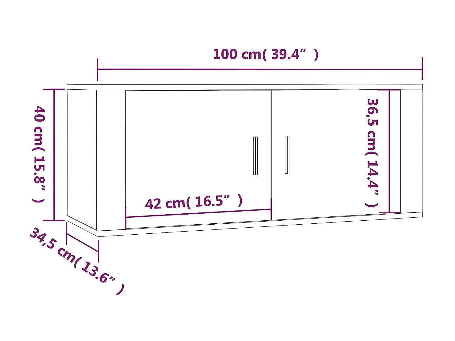 Ensemble de meubles TV 4 pcs Blanc brillant Bois d'ingénierie