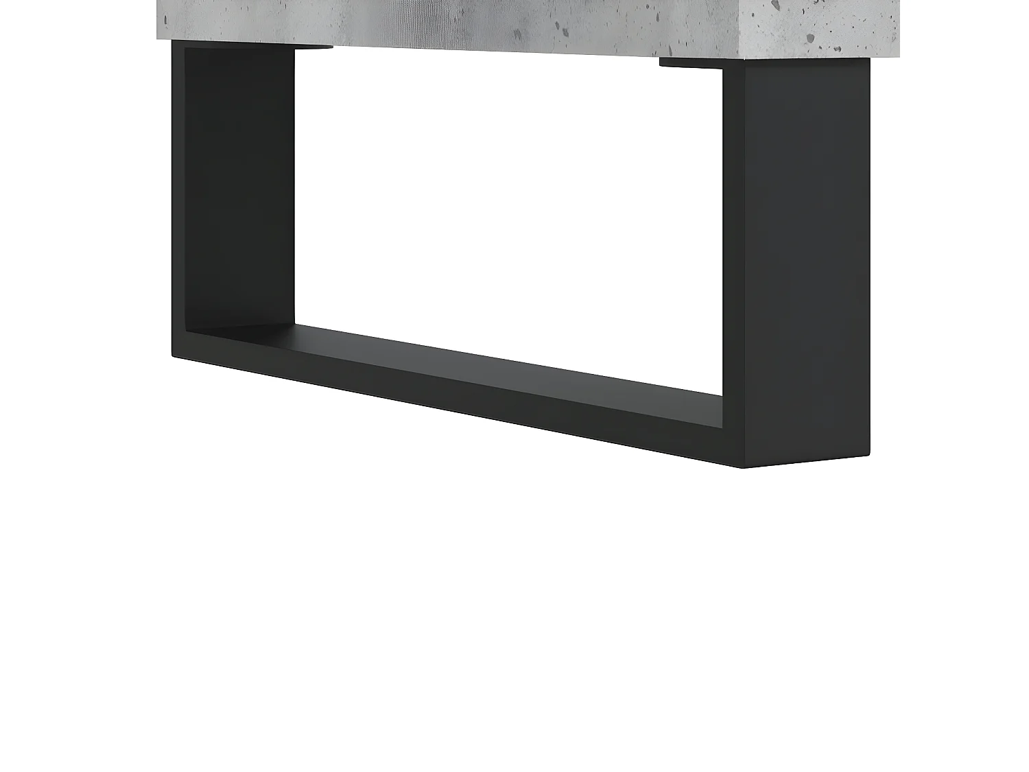 Meuble TV Gris béton 100x35x55 cm Bois d'ingénierie