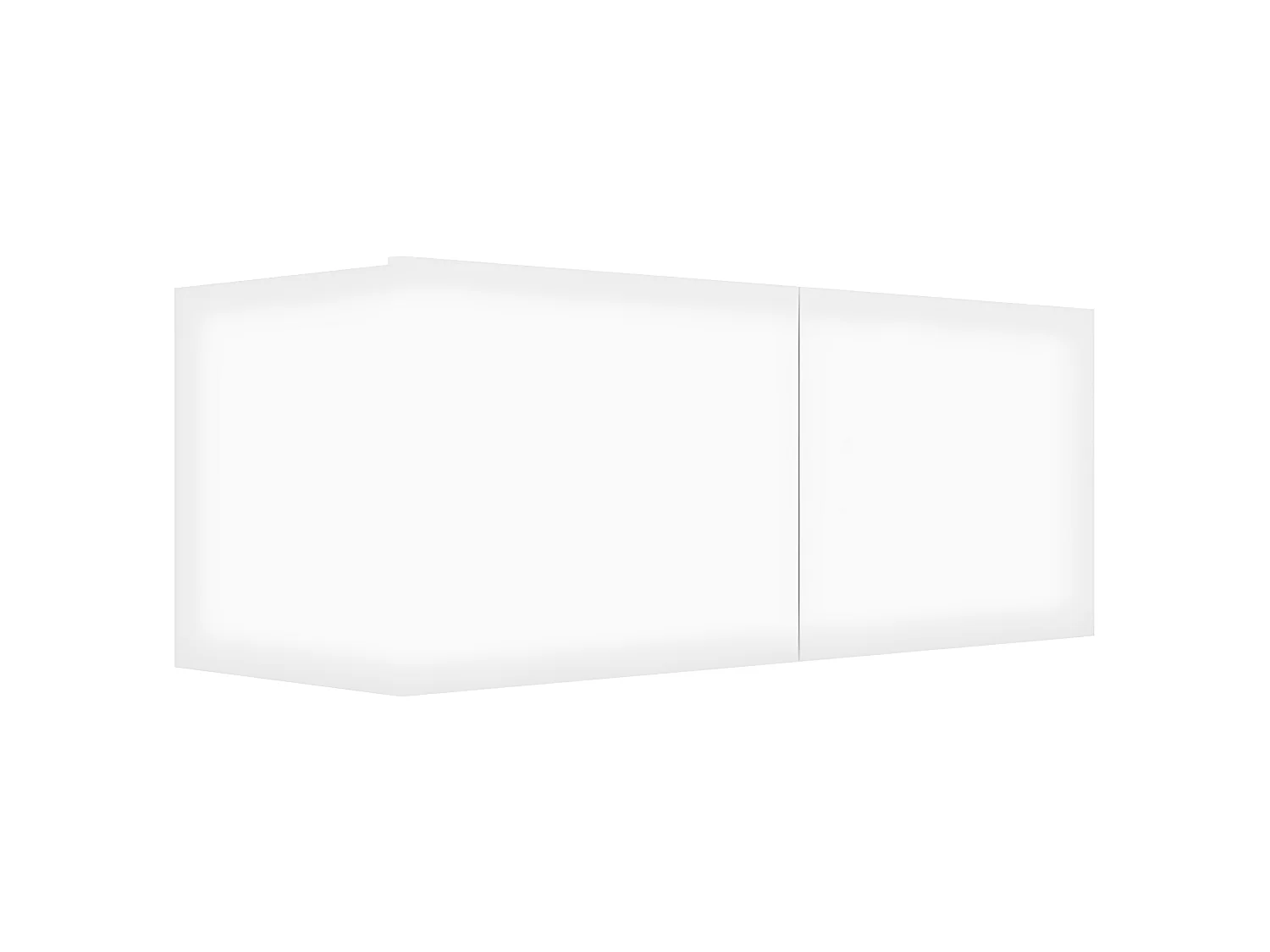 Ensemble de meuble TV 4 pcs Blanc Aggloméré
