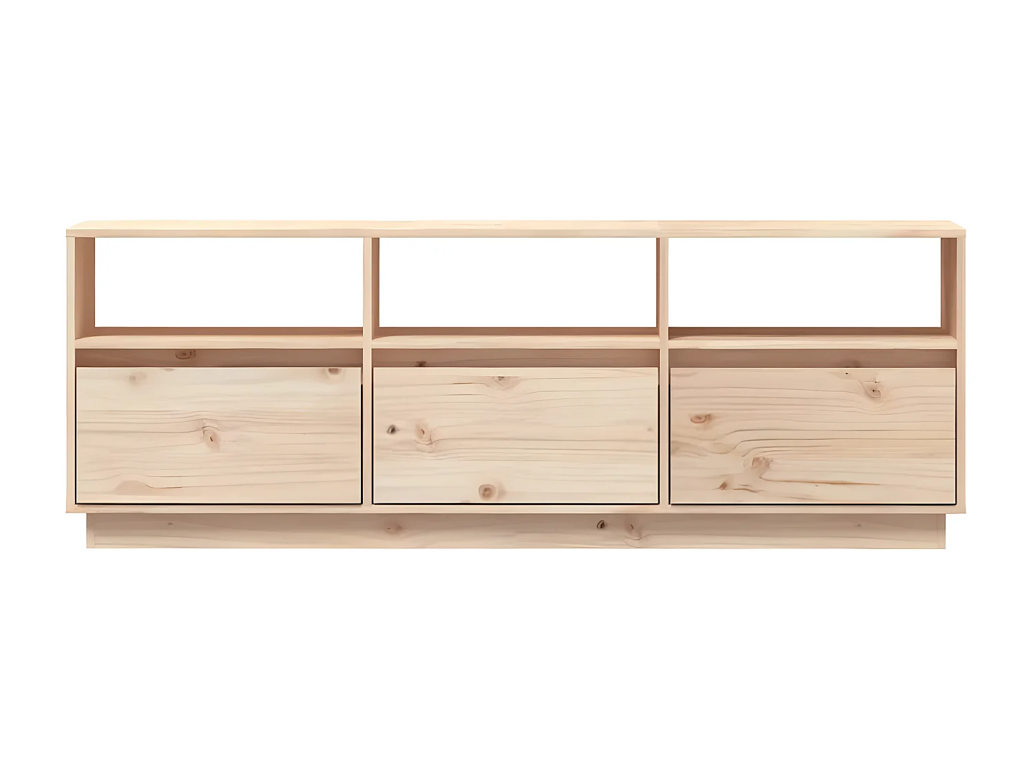 Meuble TV 140x37x50 cm Bois de pin massif