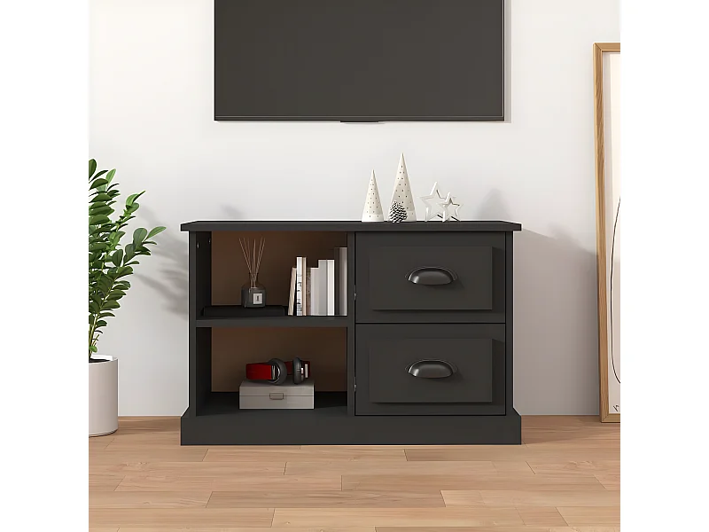 Mobile TV nero 73x35,5x47,5 cm in derivati del legno