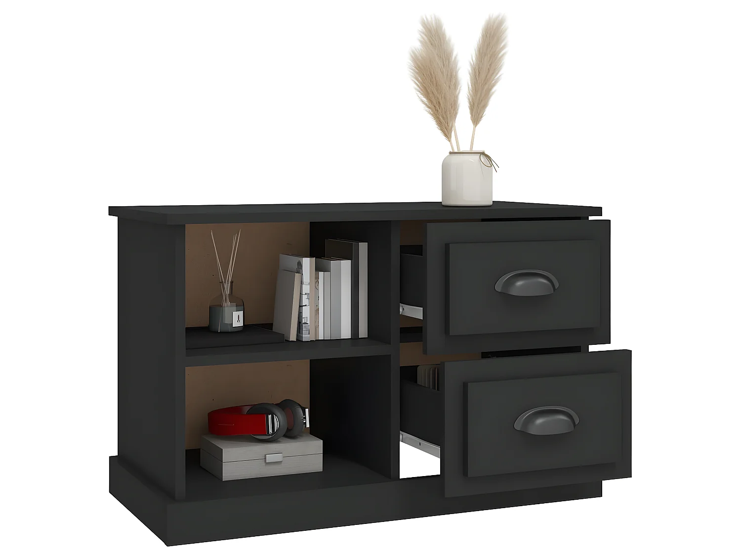 Mobile TV nero 73x35,5x47,5 cm in derivati del legno