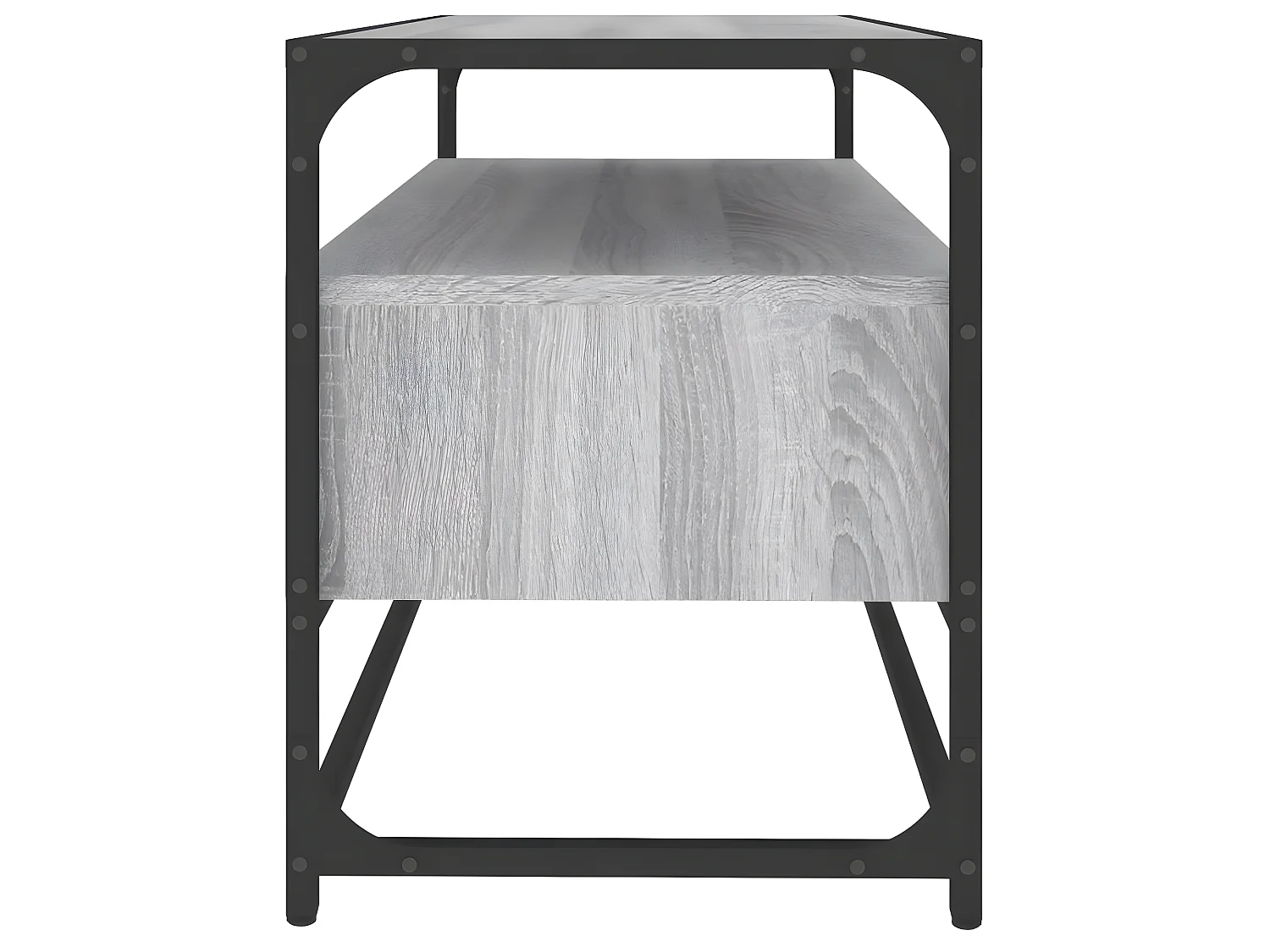 Meuble TV sonoma gris 80x35x45 cm bois d'ingénierie