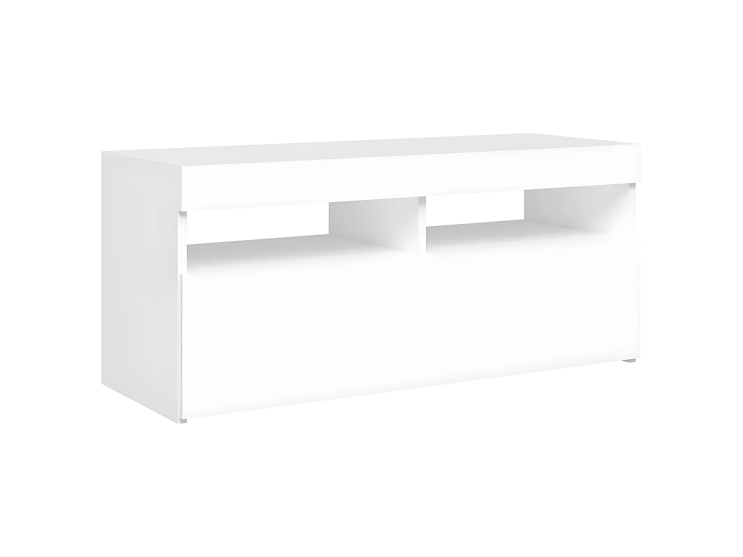 Móvel de TV com luzes LED brancas 90x35x40 cm