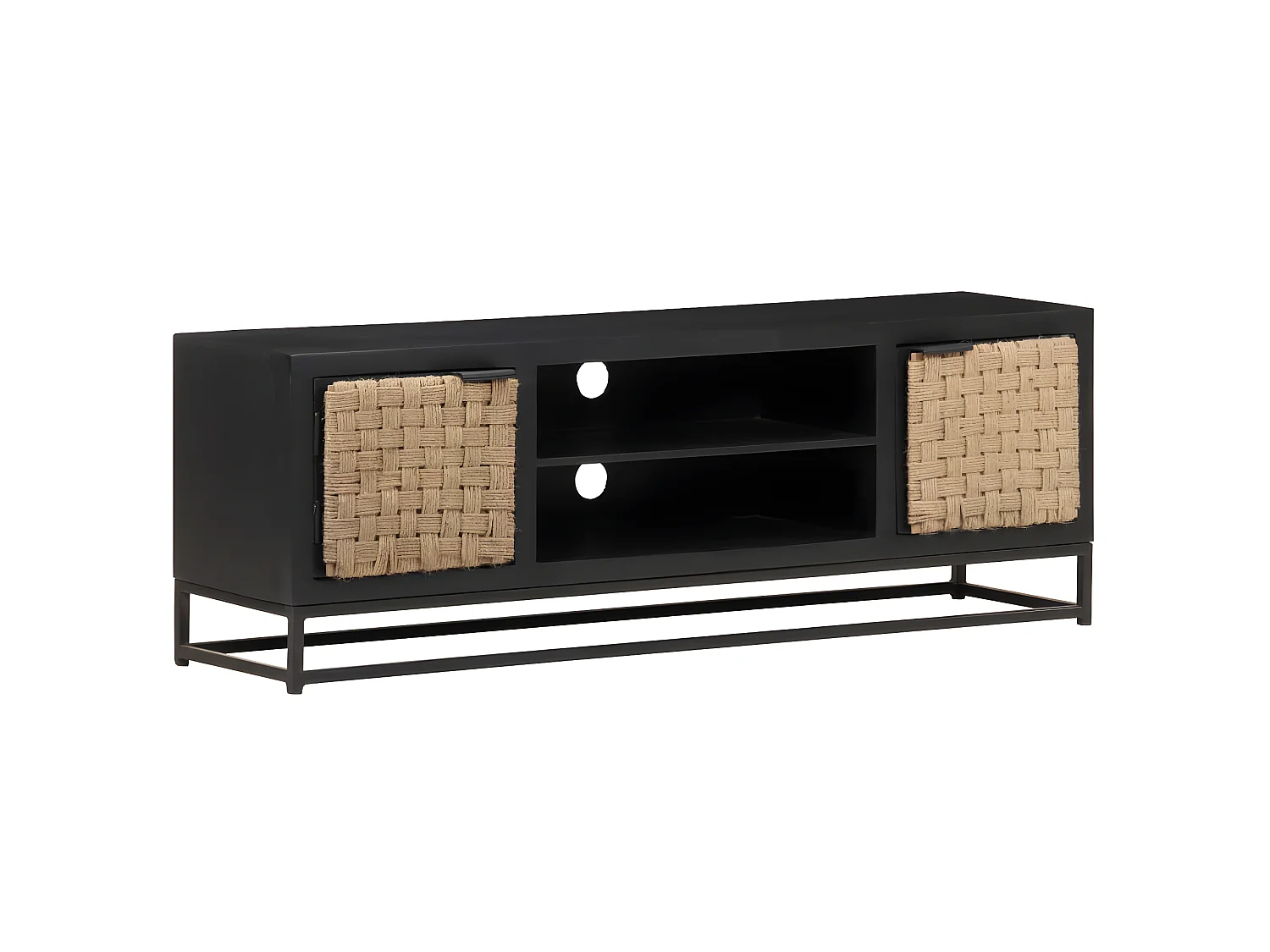 Mueble TV 120x30x40 cm Madera maciza de mango