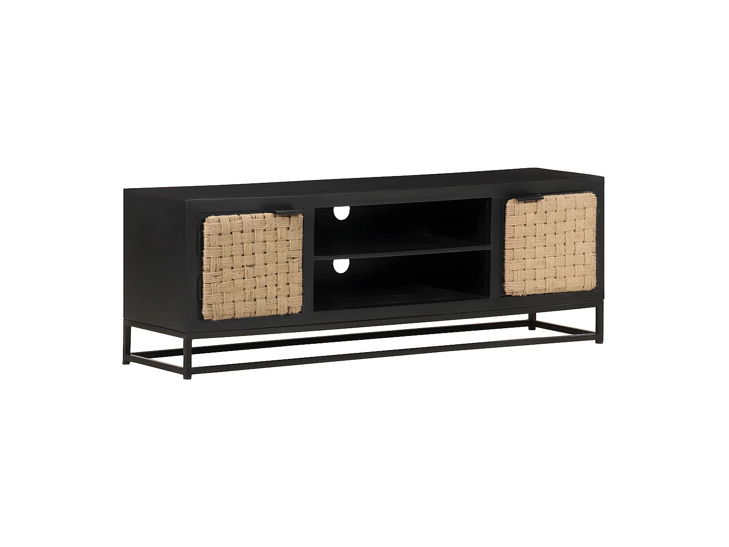 Meuble TV 120x30x40 cm Bois massif de manguier
