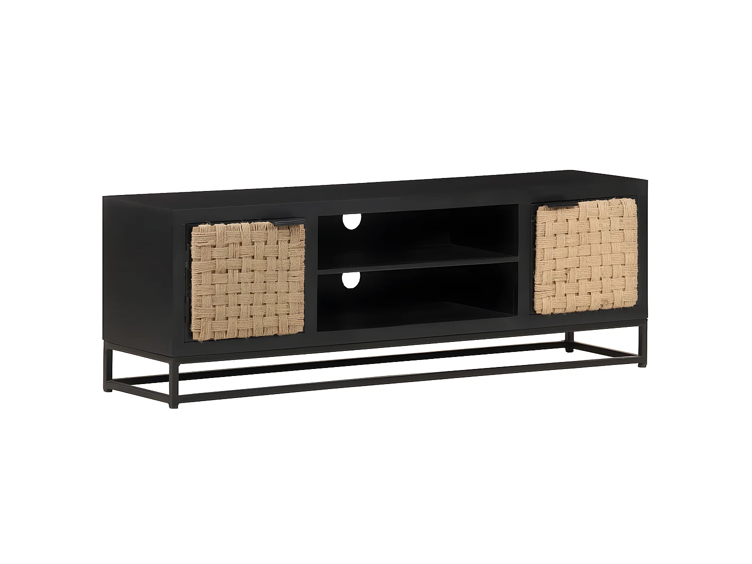 Meuble TV 120x30x40 cm Bois massif de manguier