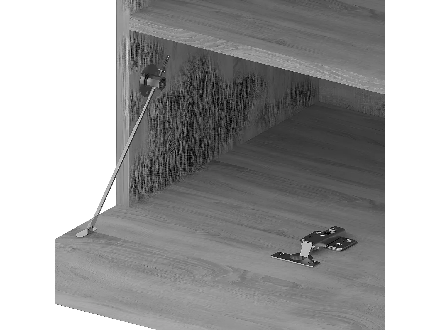 TV-Schränke mit LED-Leuchten 2 Stk. Sonomagrau 75x35x40 cm