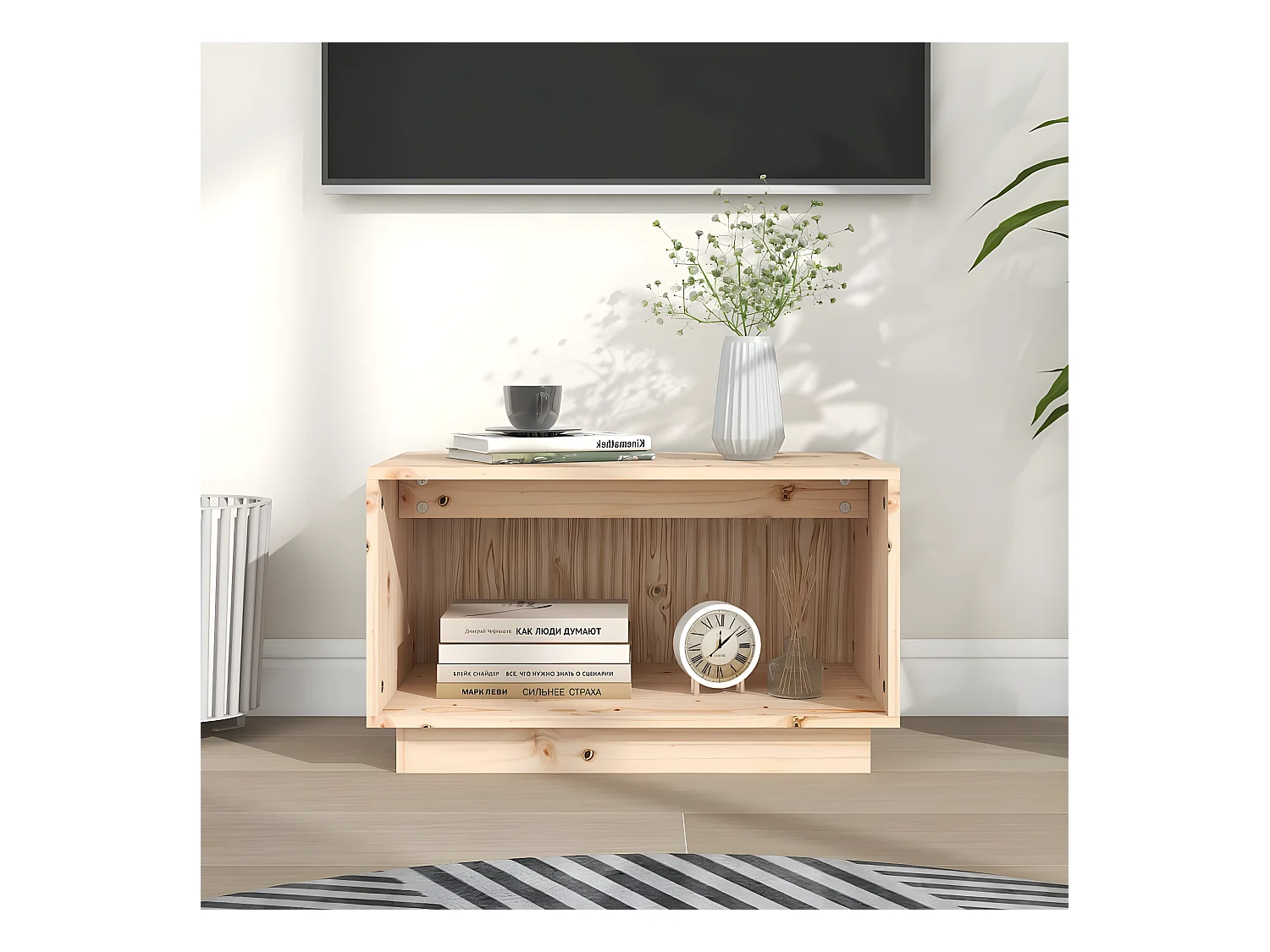 Mobile TV 60x35x35 cm Legno di pino massiccio