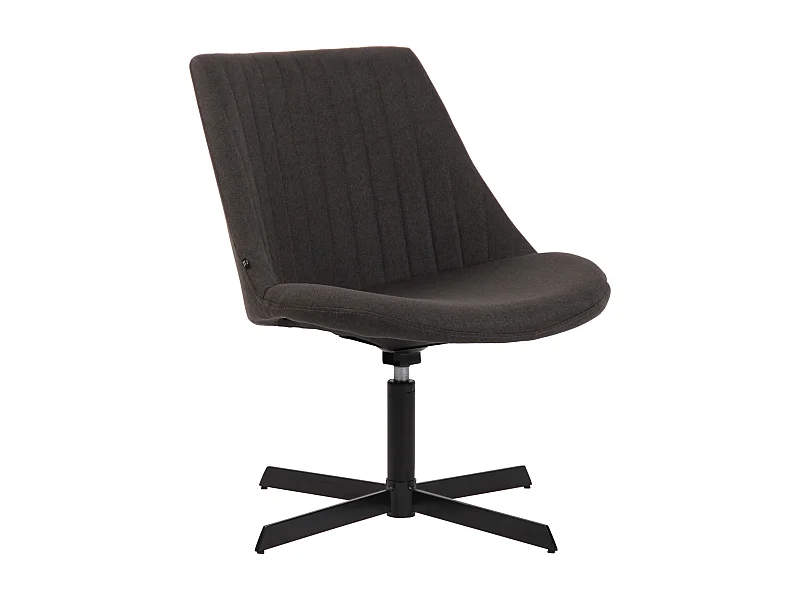 Chaise longue - Tissu & Antique clair - Gris foncé - Granby