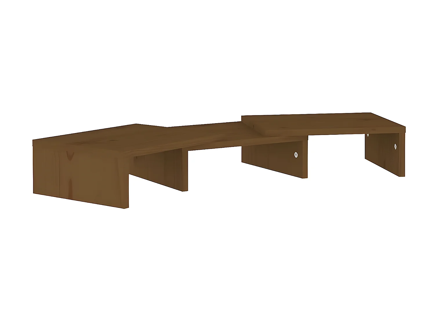Support de moniteur Marron miel 60x24x10,5 cm Pin solide