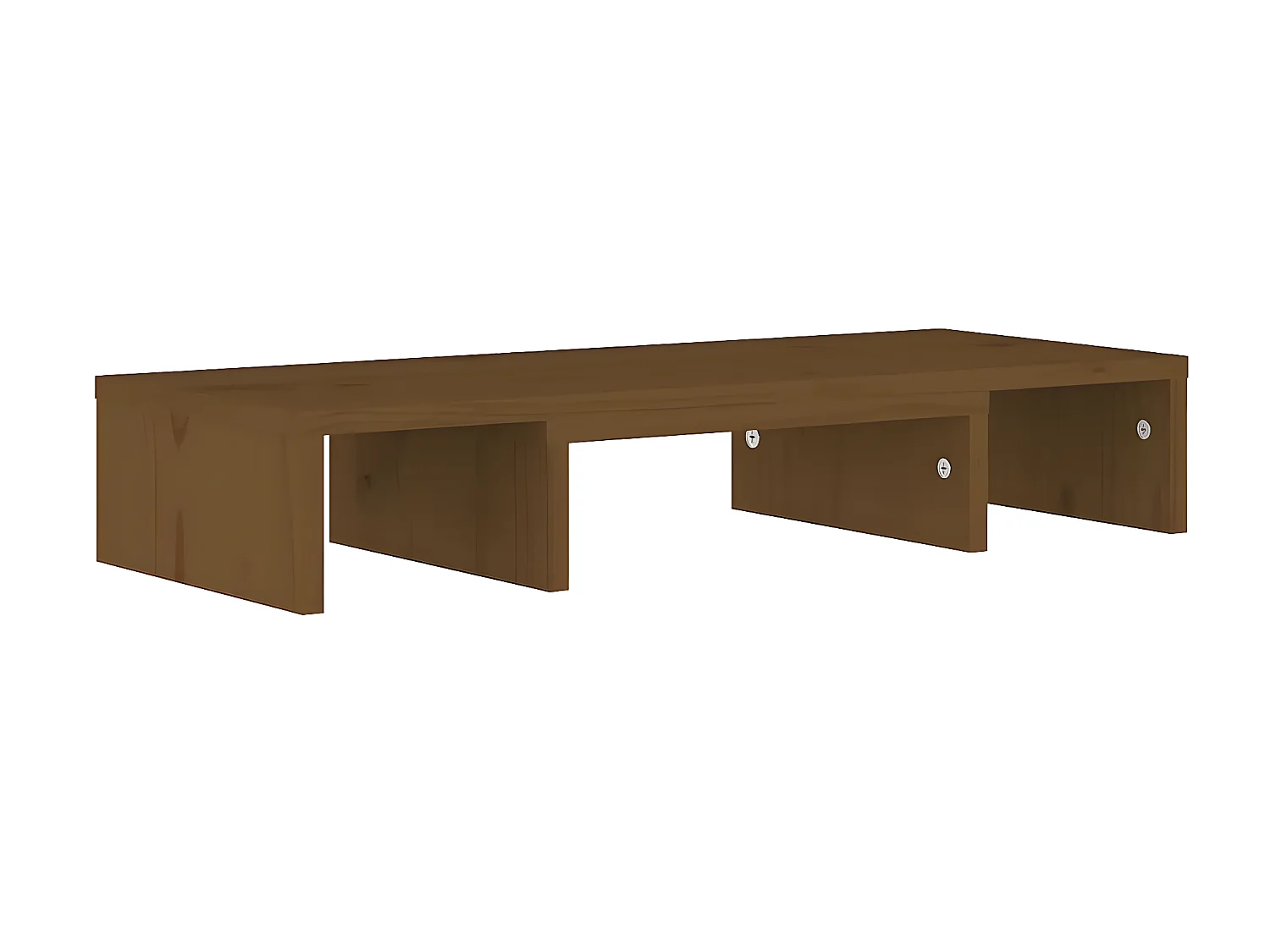 Support de moniteur Marron miel 60x24x10,5 cm Pin solide