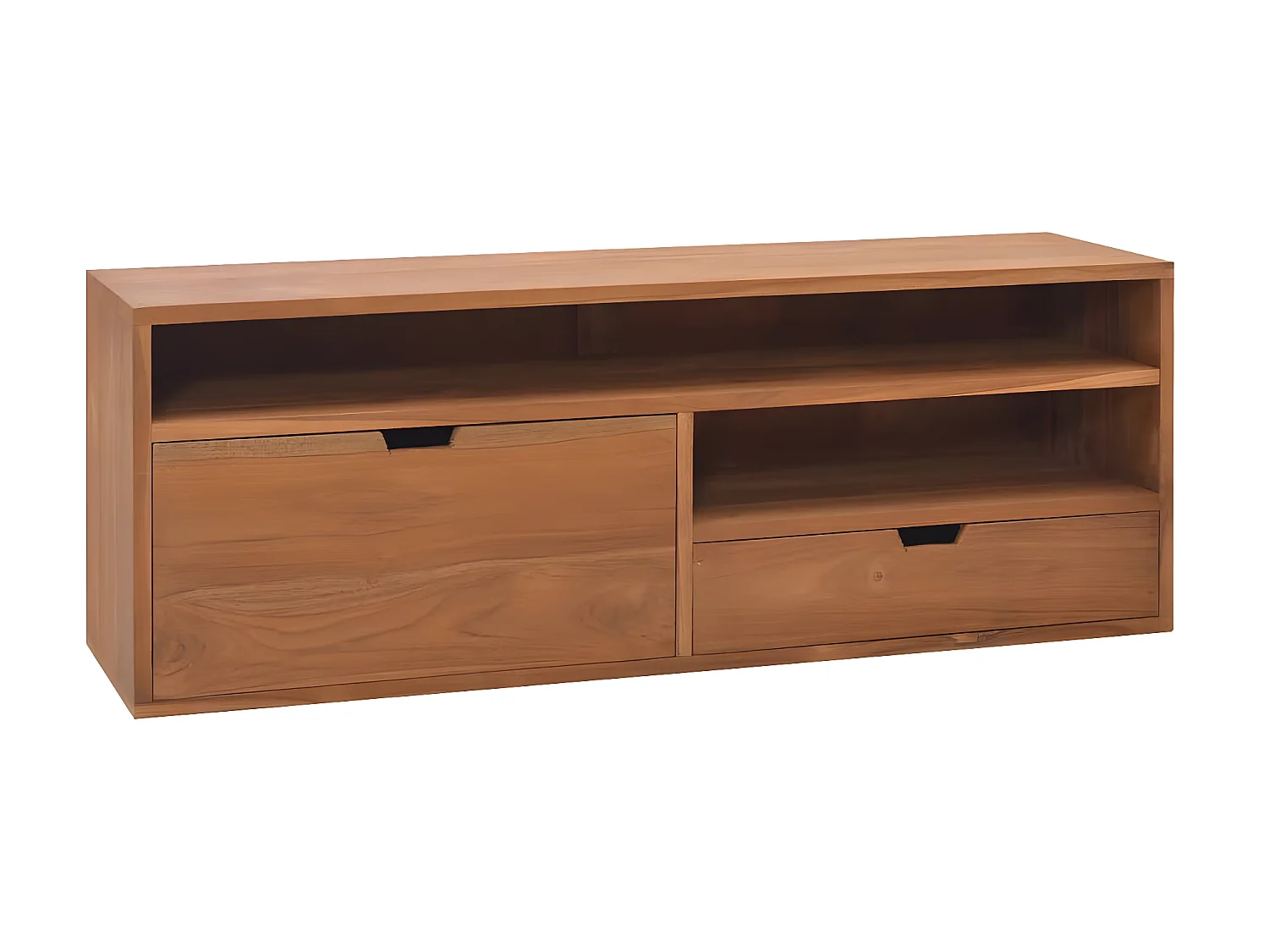 Meuble TV 110x30x40 cm Bois de teck massif
