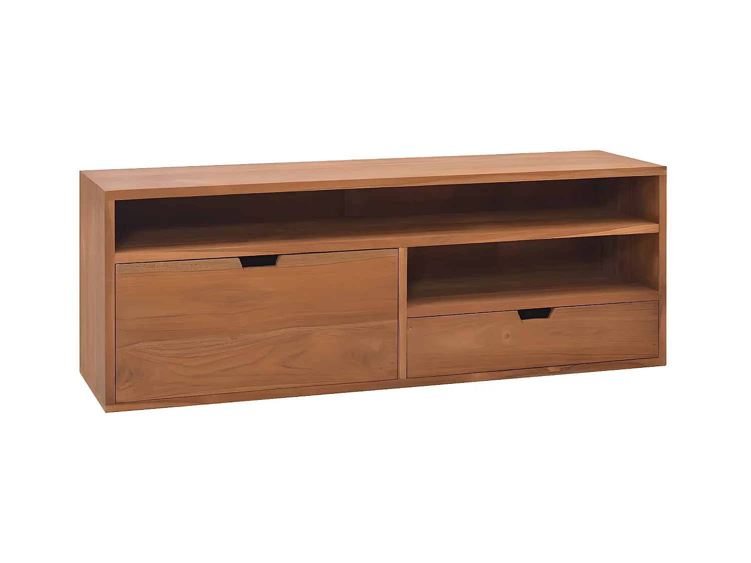 Meuble TV 110x30x40 cm Bois de teck massif