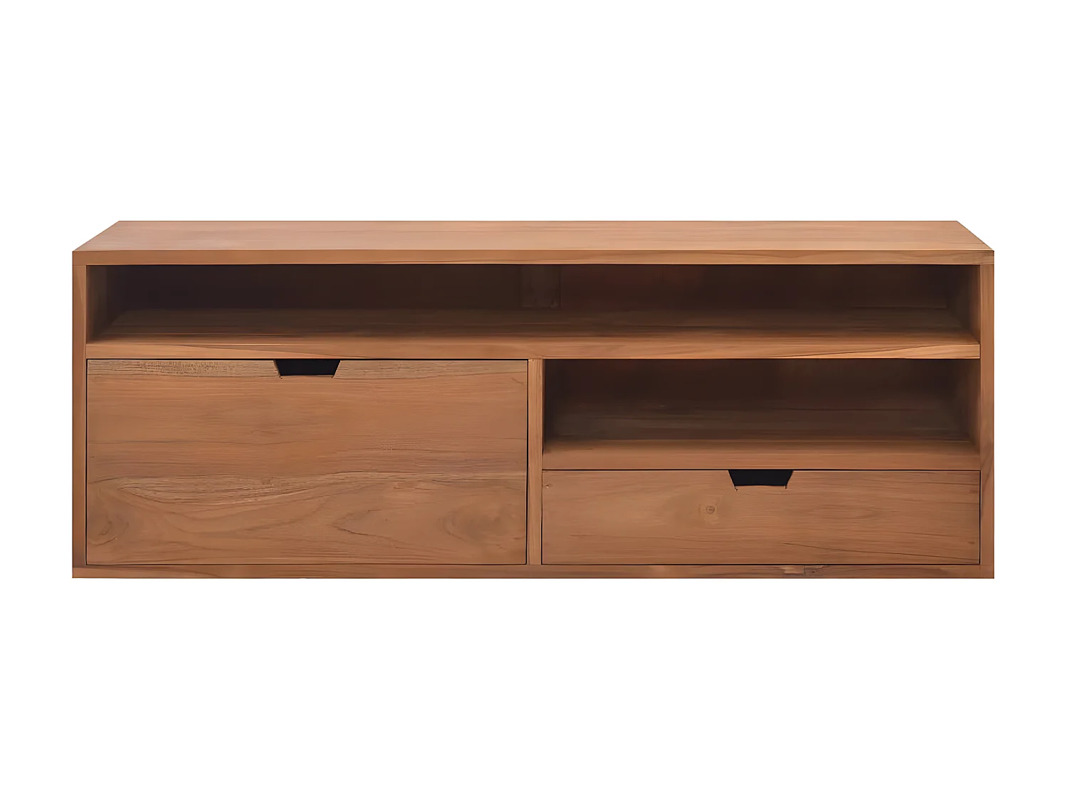 TV-Schrank 110x30x40 cm Massives Teakholz