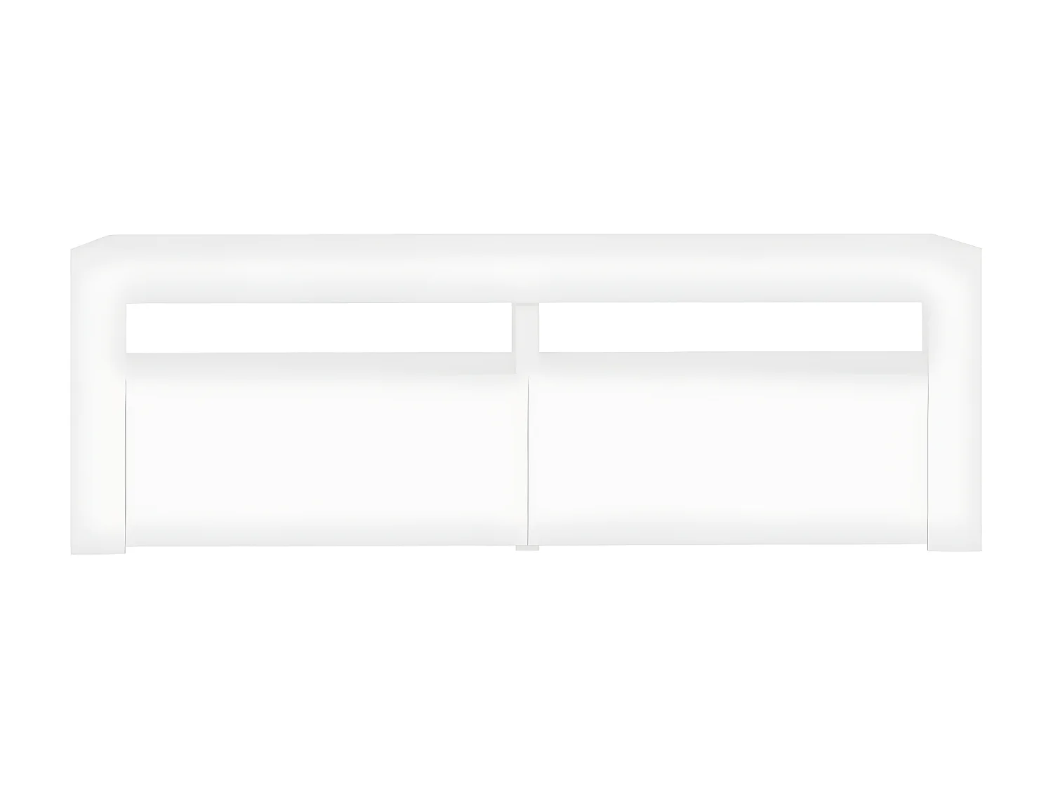 Meuble TV avec lumières LED blanc 120x35x40 cm