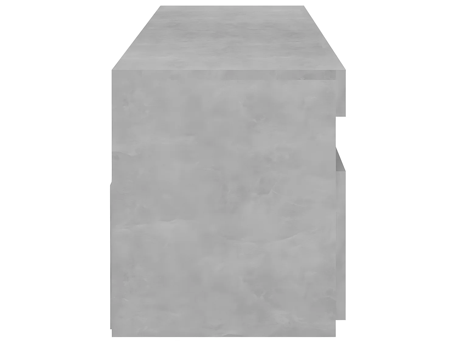 Mueble TV 2 piezas con luces LED Gris hormigón 75x35x40 cm