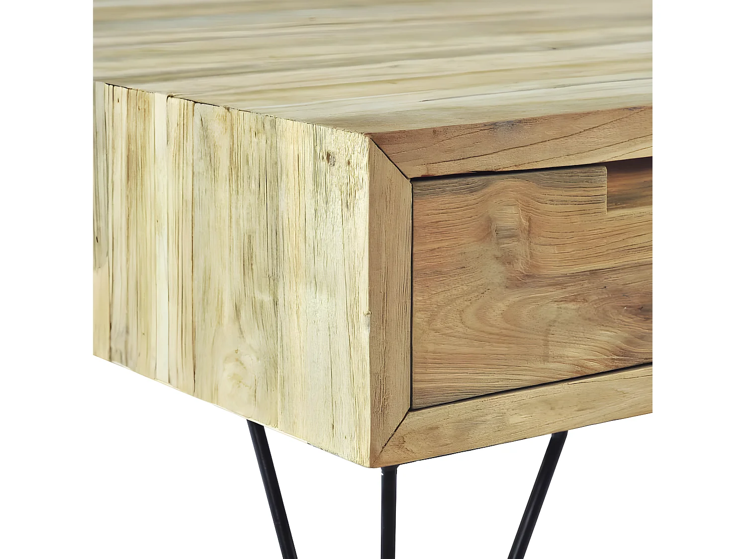 Meuble TV 120 x 35 x 35 cm Teck massif