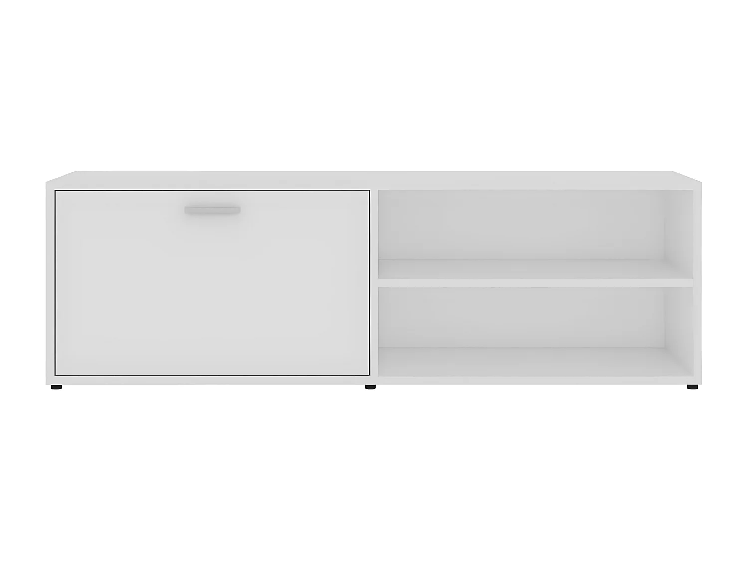 Meuble TV Blanc 120x34x37 cm Bois d'ingénierie