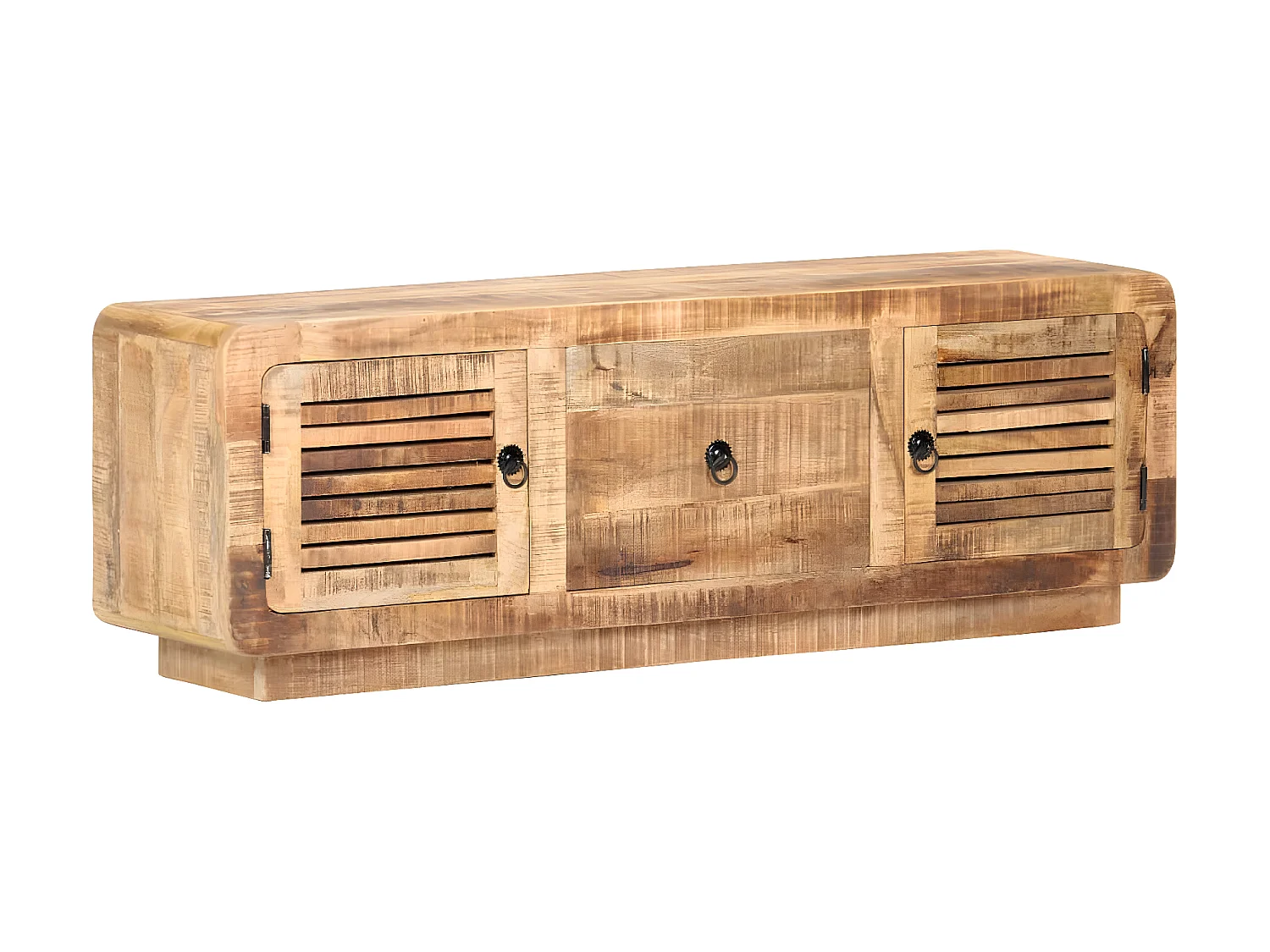 Mueble TV 120x30x40 cm Madera de mango en bruto