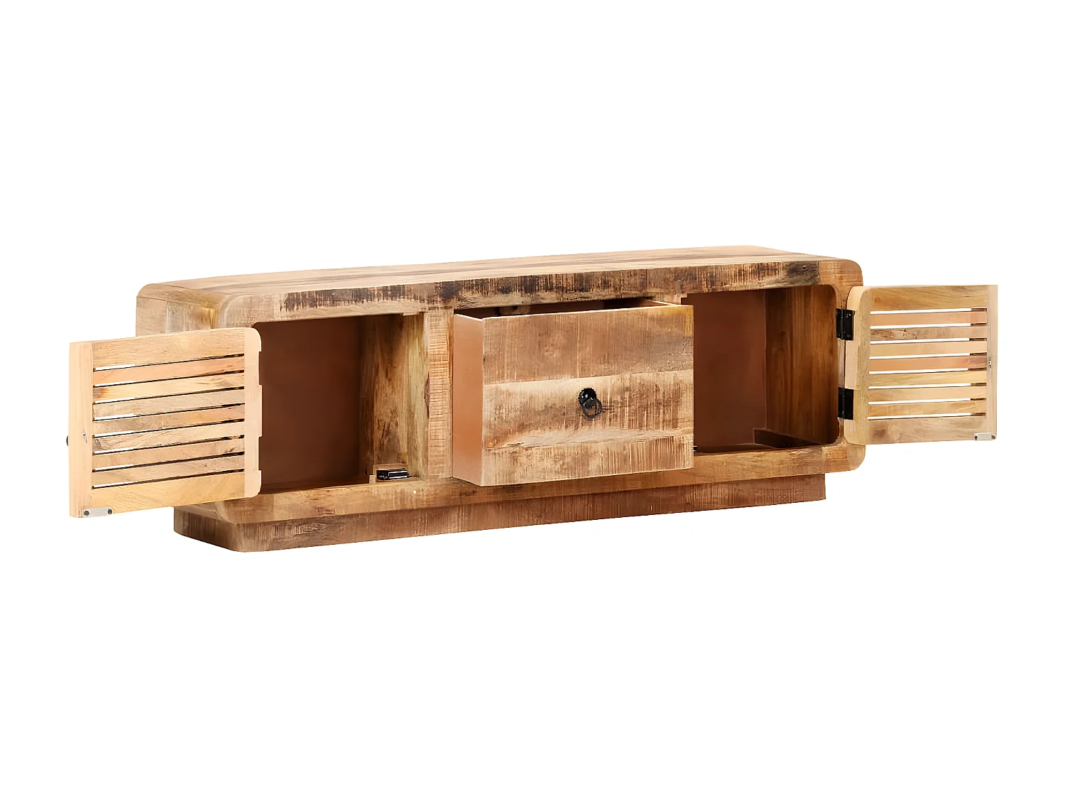 Mueble TV 120x30x40 cm Madera de mango en bruto