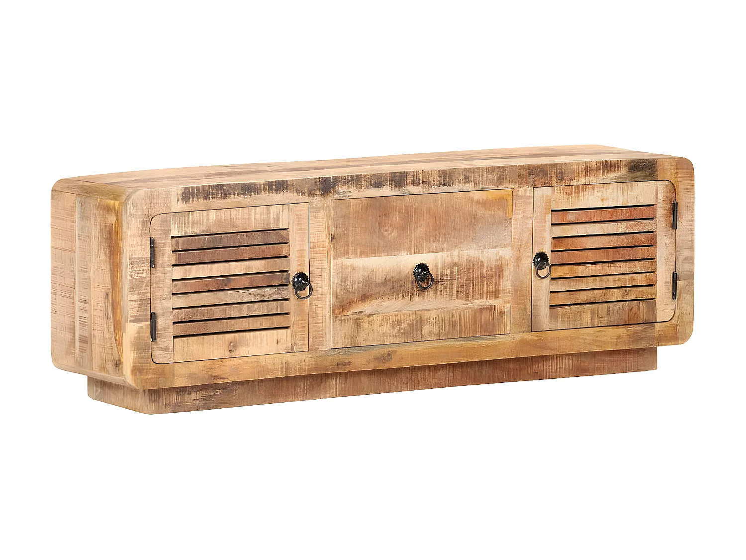 Meuble TV 120x30x40 cm Bois de manguier brut