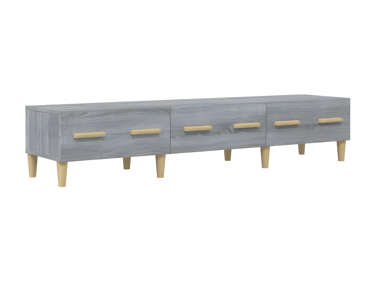 Meuble TV Sonoma gris 150x34,5x30 cm Bois d'ingénierie