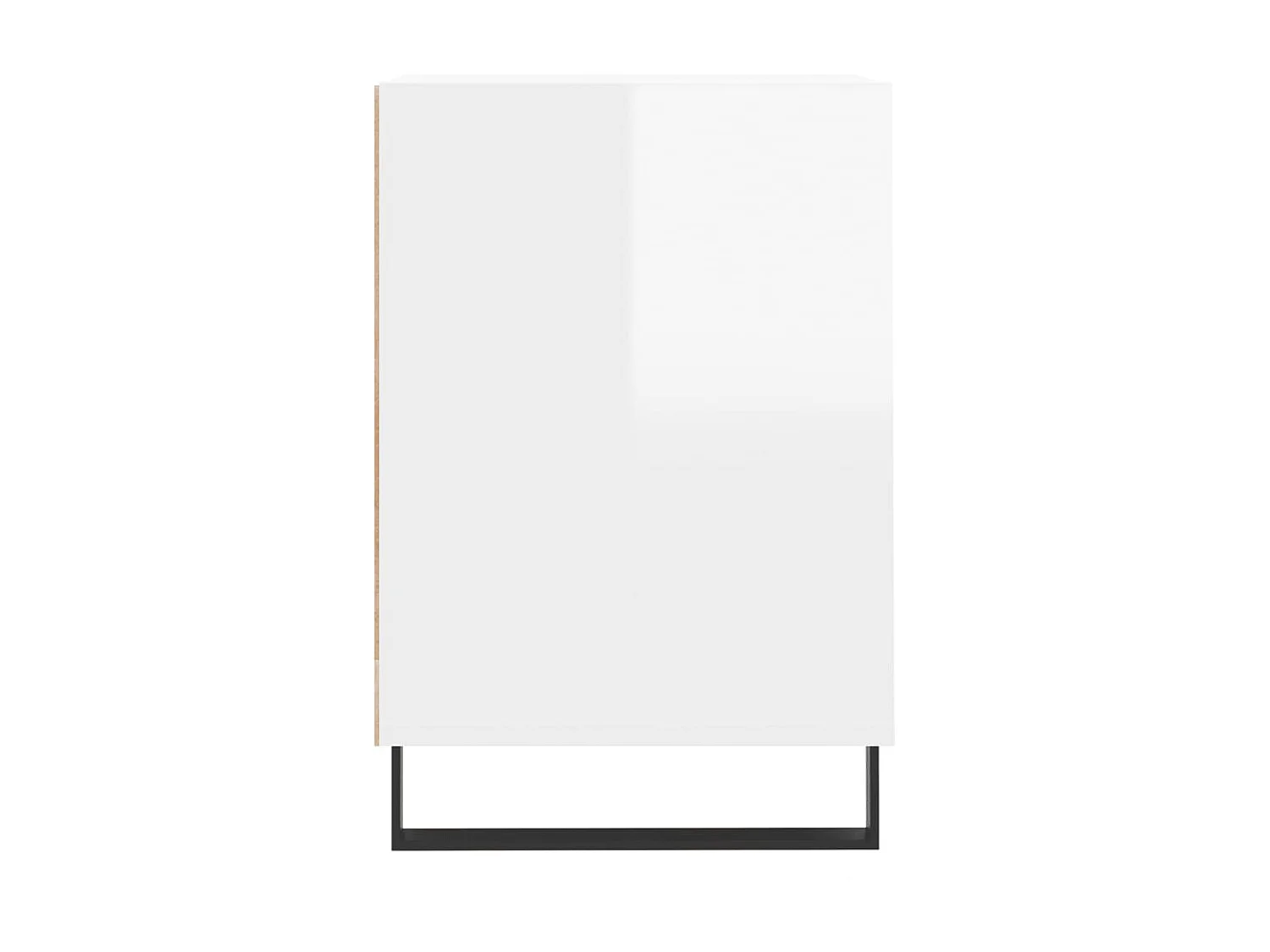 Mueble TV Blanco brillo 160x35x55 cm Madera contrachapada