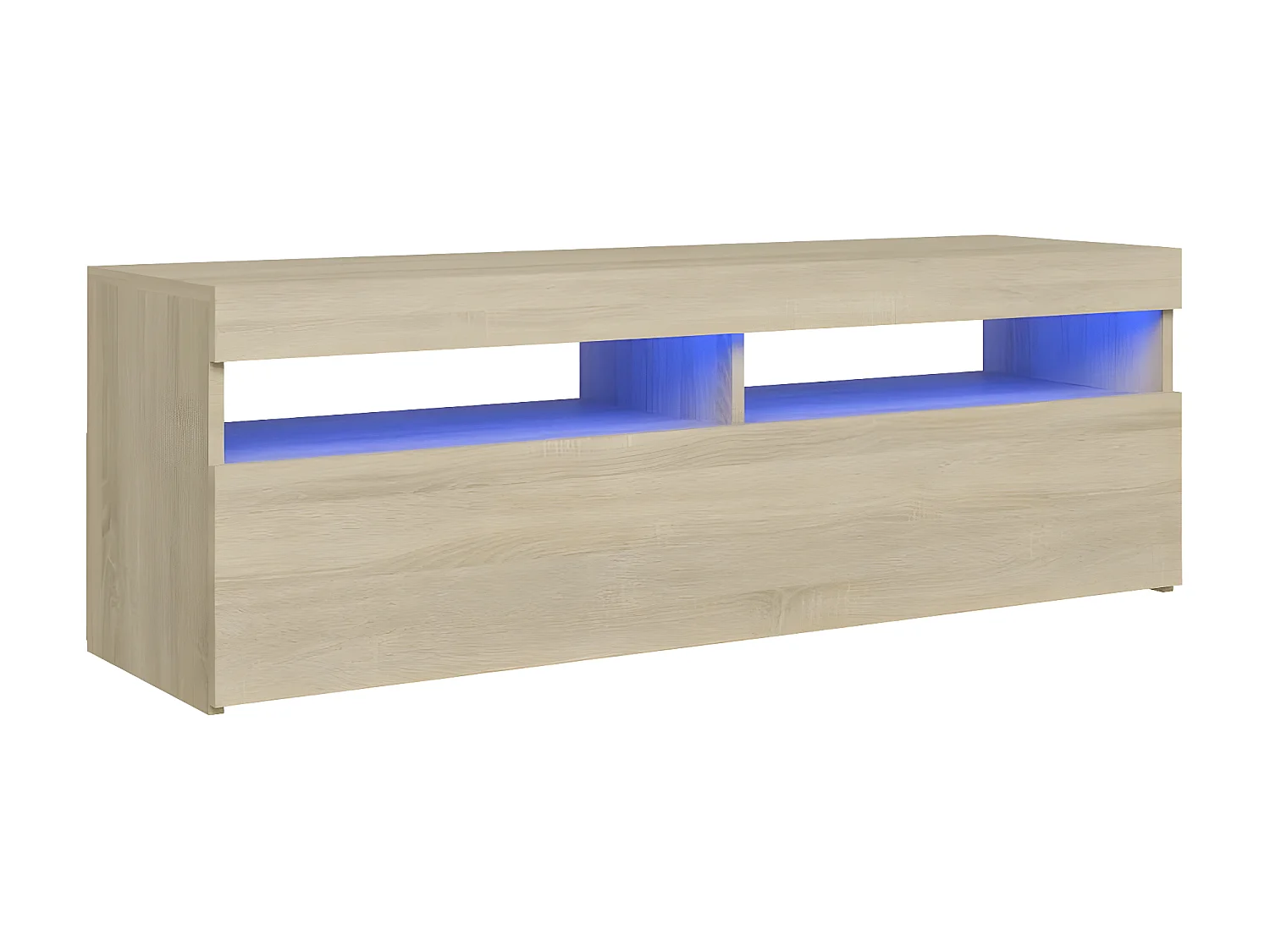 Meuble TV avec lumières LED chêne sonoma 120x35x40 cm