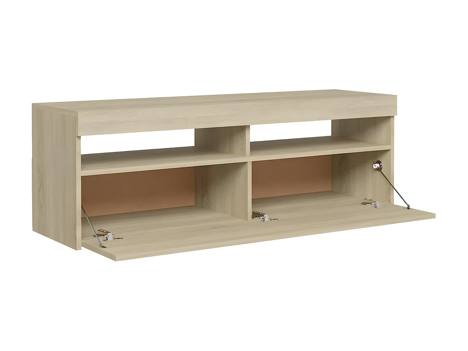 Meuble TV avec lumières LED chêne sonoma 120x35x40 cm