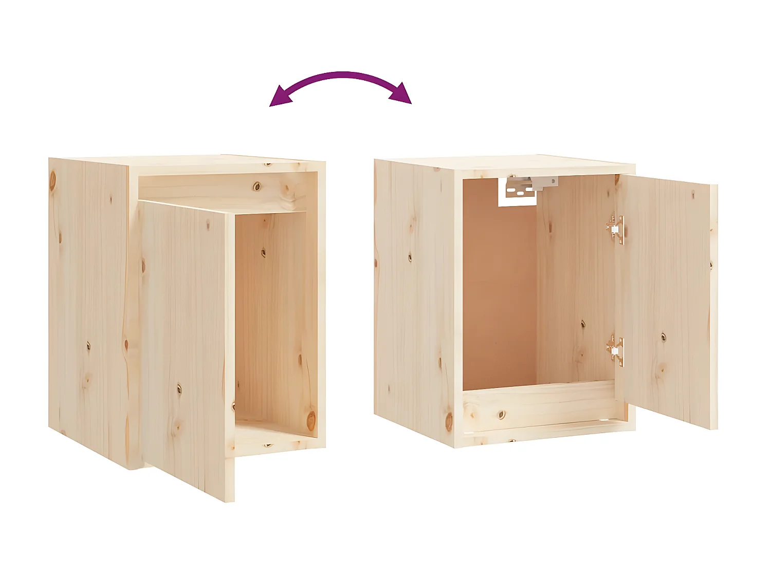 Meubles TV 3 pcs Bois massif de pin